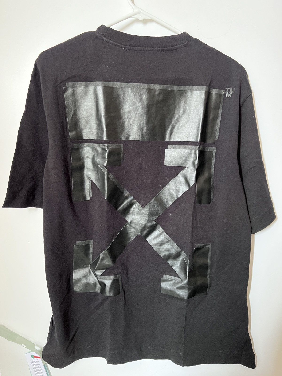 Off-White Off white rubber arrow black t shirt Size US M / EU 48-50 / 2 - 1 Thumbnail