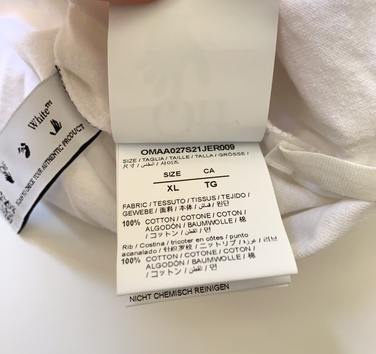 Off-White Off white OFFF slim shirt sleeve t shirt Size US XL / EU 56 / 4 - 7 Thumbnail