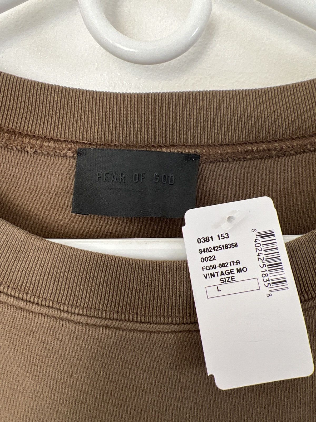 Fear of god vintage inspired crewneck sweatshirt