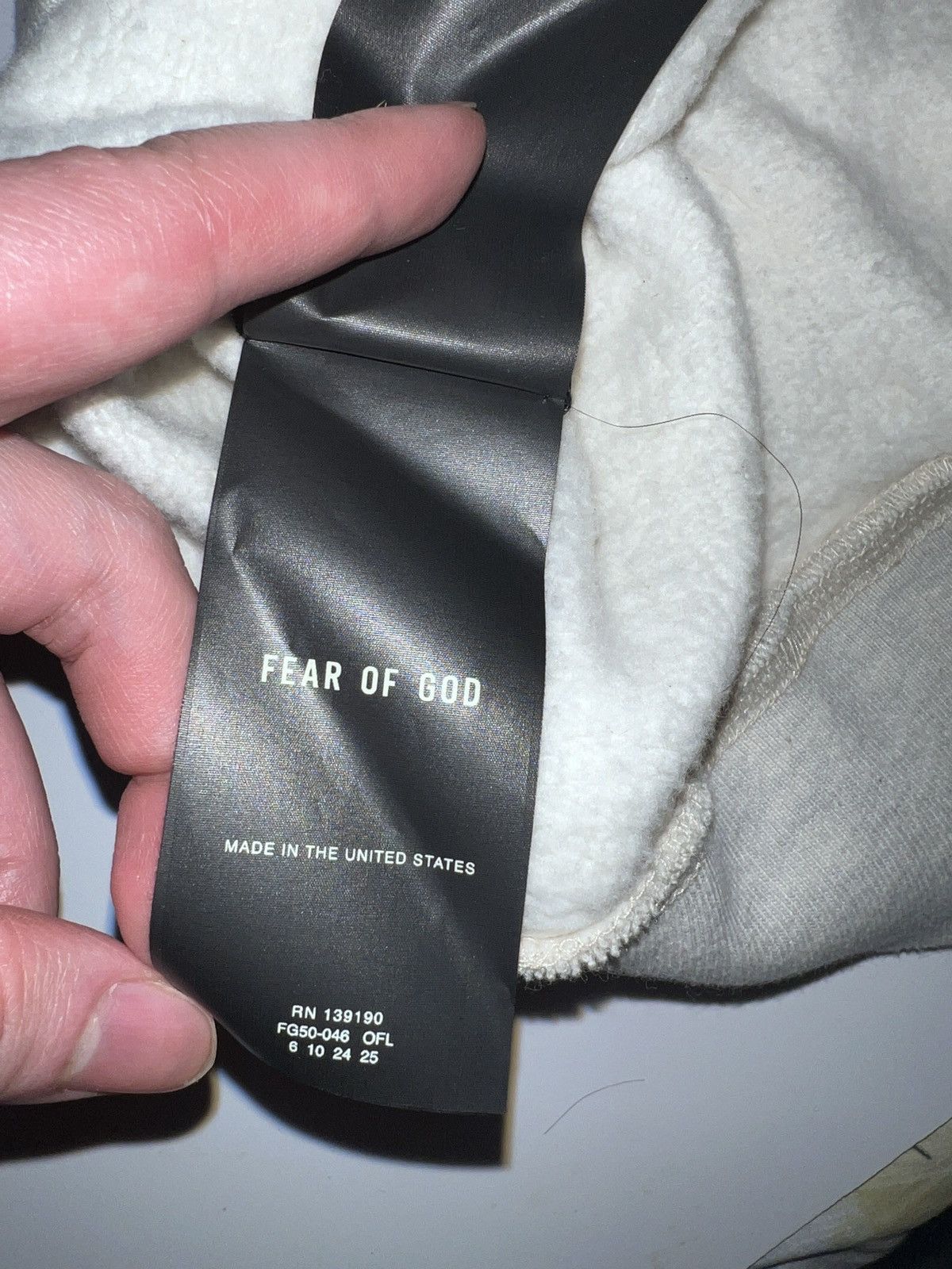Fear of God Fear of god seven collection baseball hoodie cream Size US XL / EU 56 / 4 - 7 Thumbnail