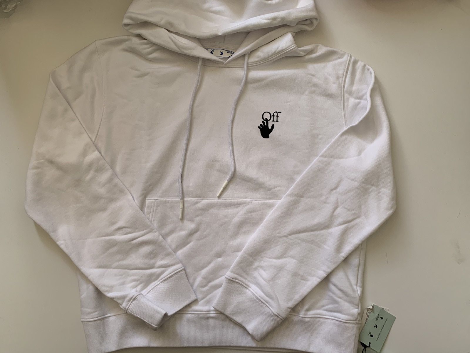 image of Off White Pascal Arrow Slim Fit Hoodie, Men's (Size XL)