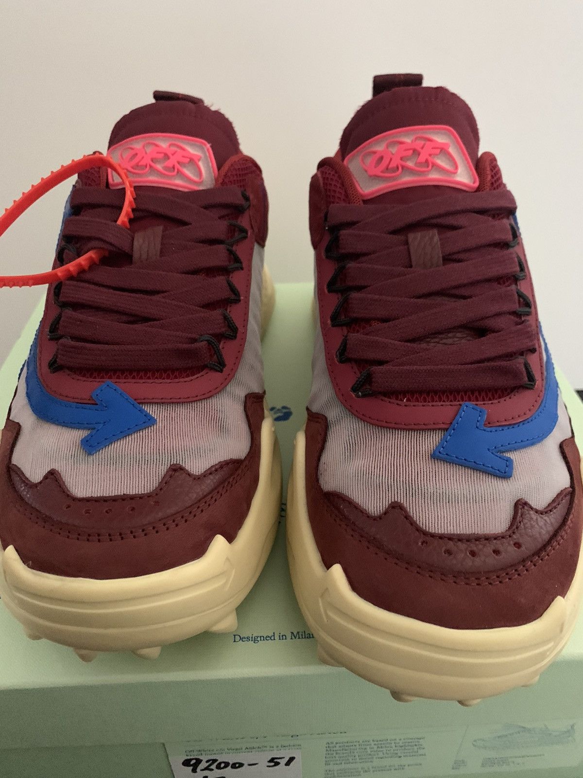 Off-White Off white odsy 1000 brown blue WMNS EU 42 US 12 Size US 12 / IT 42 - 6 Thumbnail