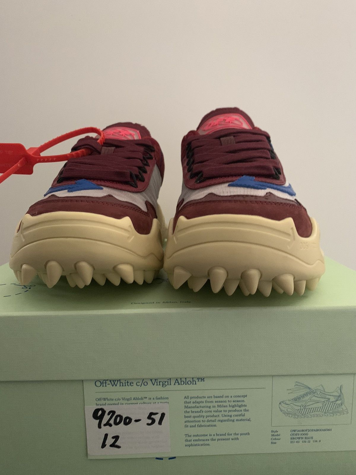Off-White Off white odsy 1000 brown blue WMNS EU 42 US 12 Size US 12 / IT 42 - 5 Thumbnail
