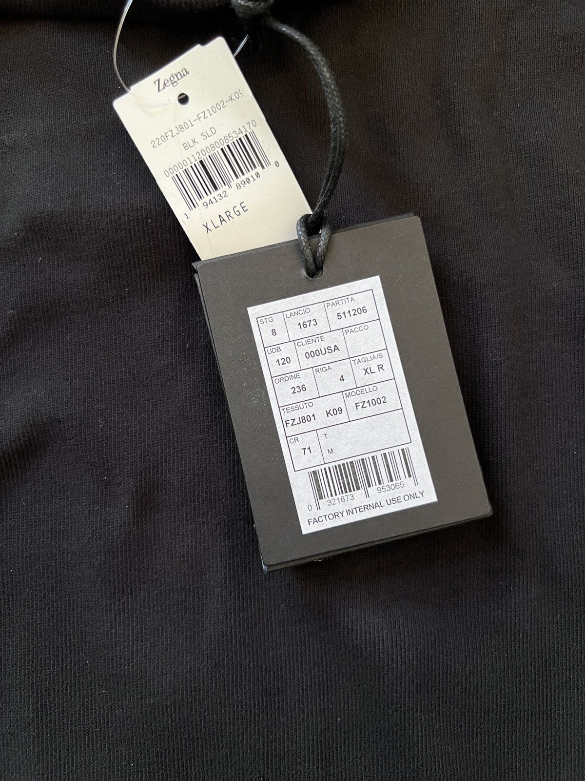 Ermenegildo Zegna × Fear of God Fear of god zegna cotton Henley black Size US XL / EU 56 / 4 - 4 Thumbnail