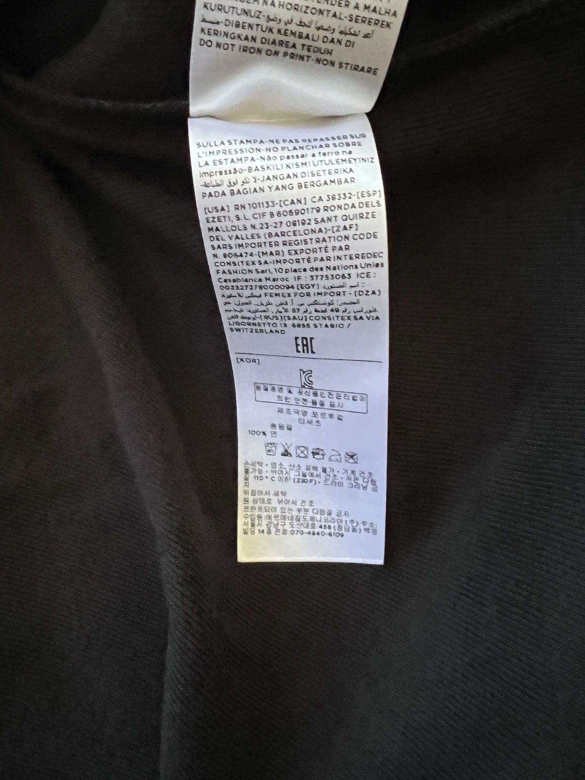Ermenegildo Zegna × Fear of God Fear of god zegna cotton Henley black Size US XL / EU 56 / 4 - 7 Thumbnail