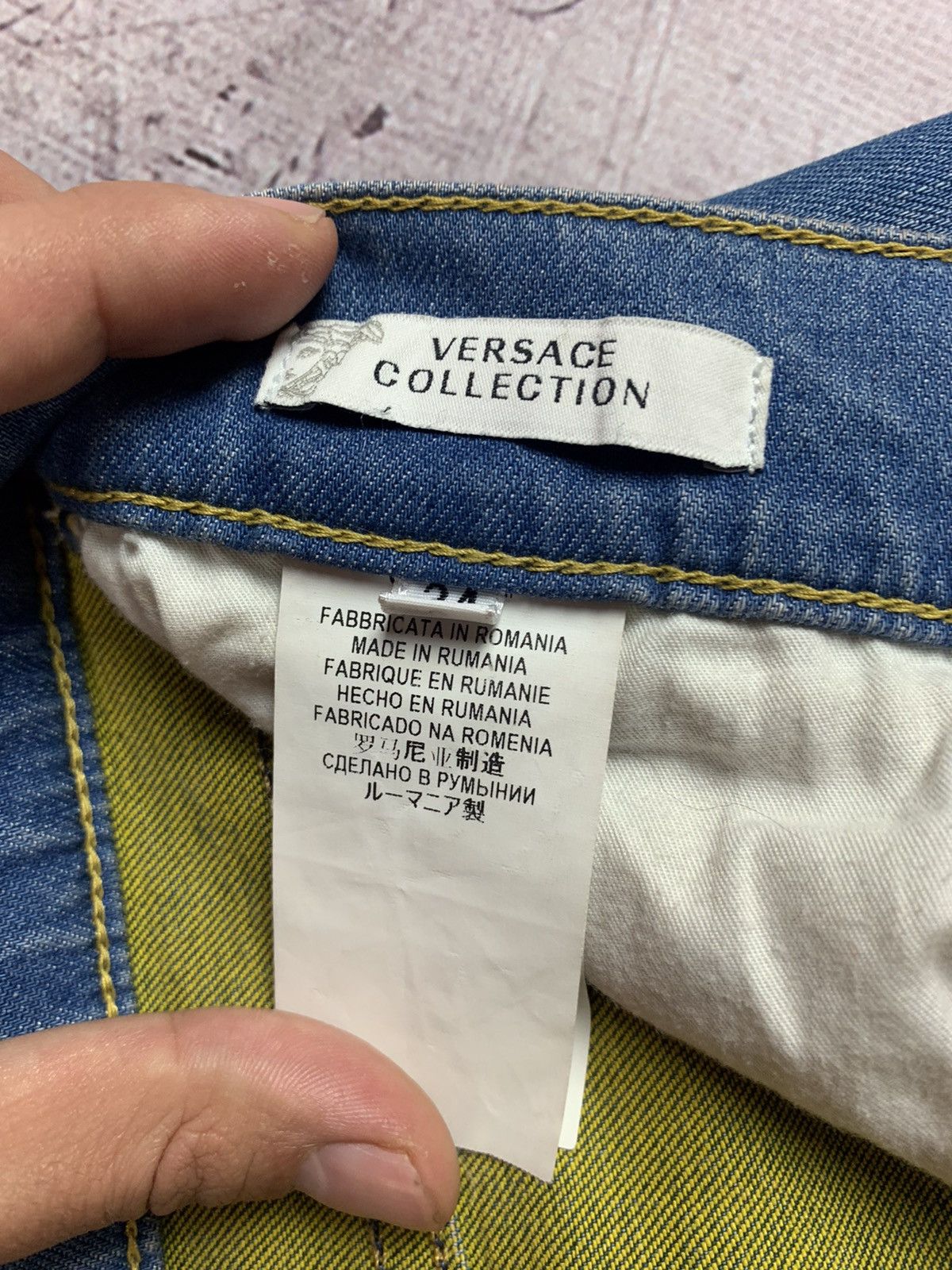 Versace × Vintage Vintage Versace Mens Denim Blue Jeans Size US 34 / EU 50 - 16 Thumbnail