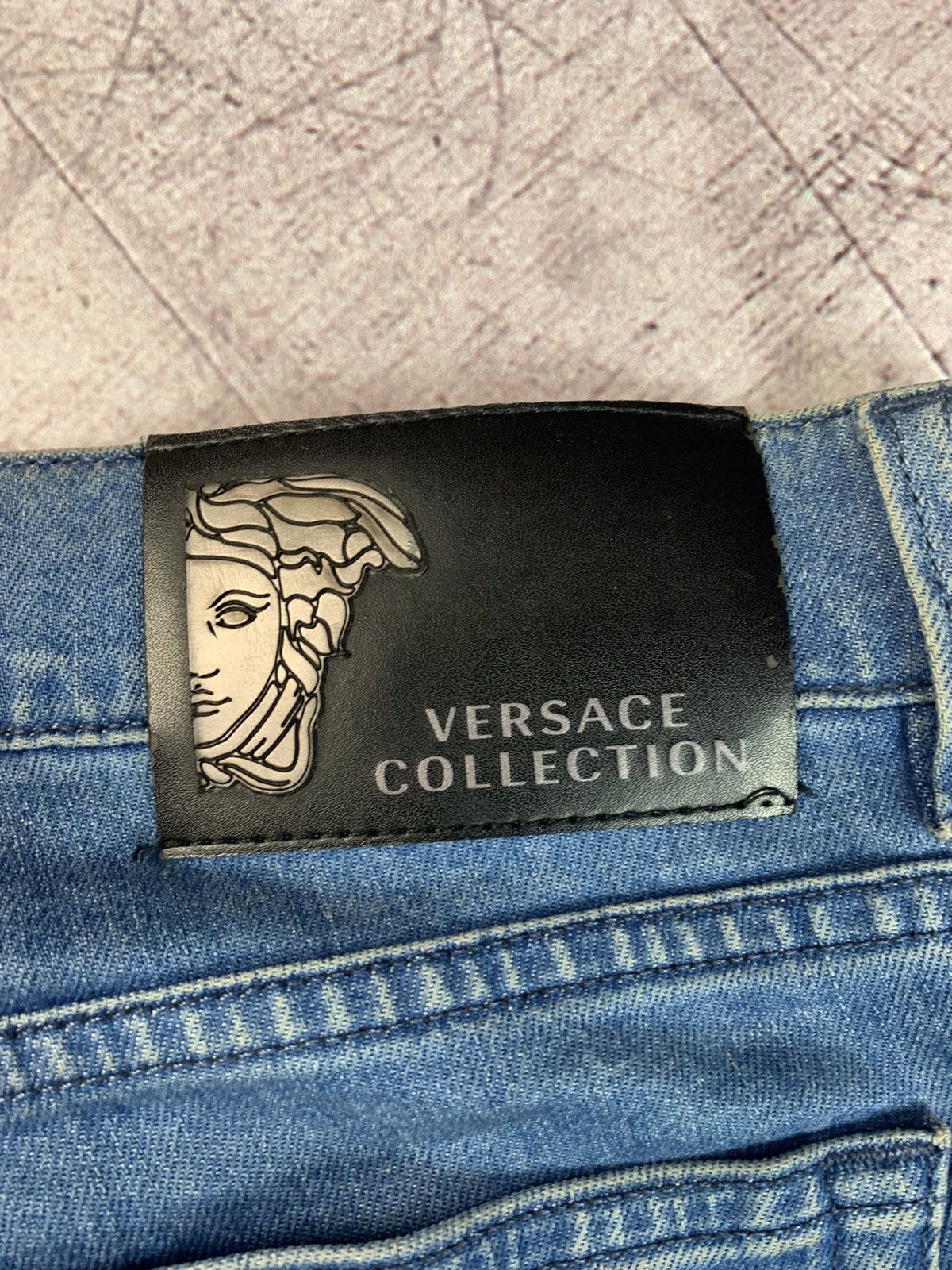 Versace × Vintage Vintage Versace Mens Denim Blue Jeans Size US 34 / EU 50 - 6 Thumbnail