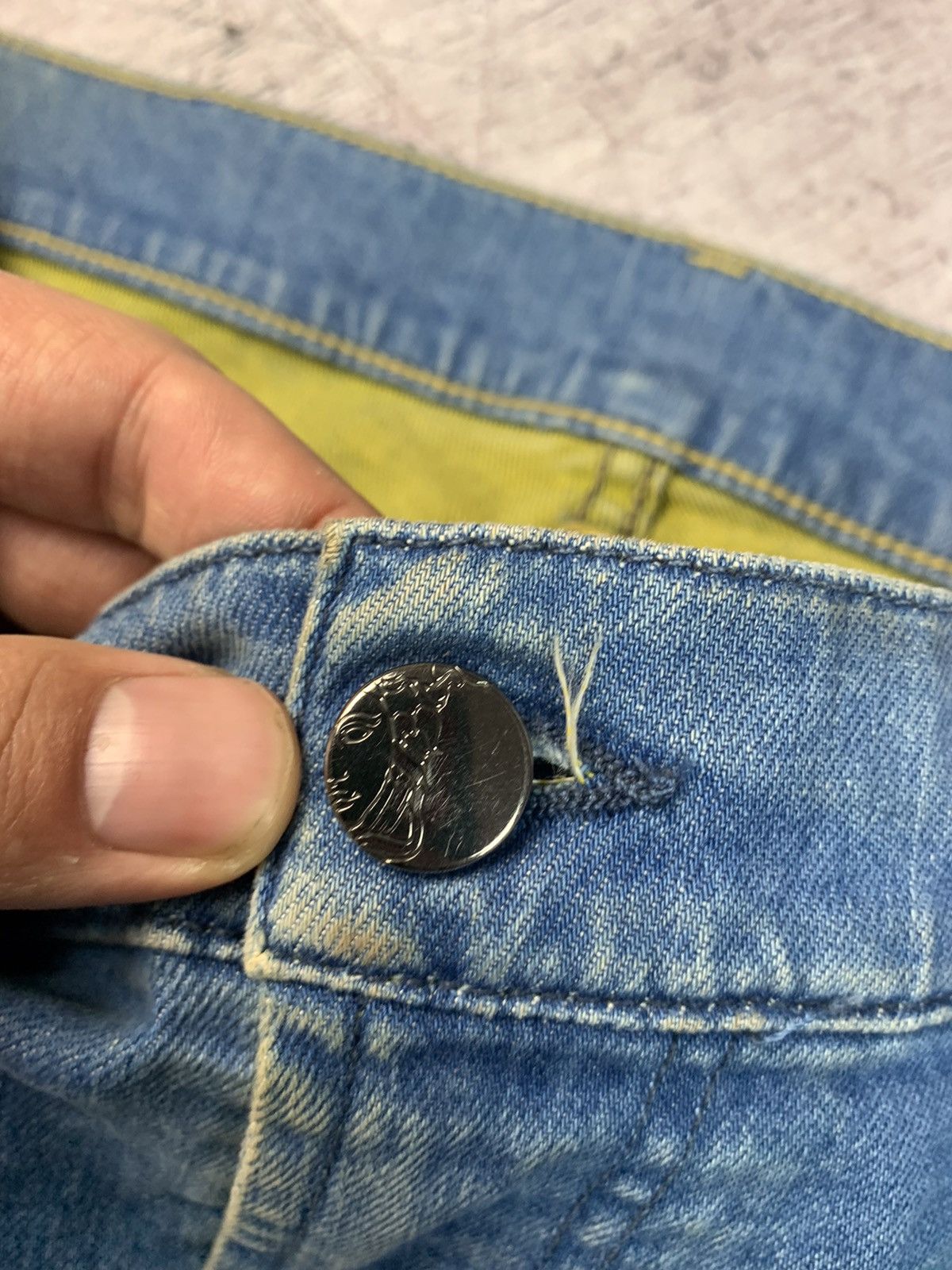Versace × Vintage Vintage Versace Mens Denim Blue Jeans Size US 34 / EU 50 - 14 Thumbnail