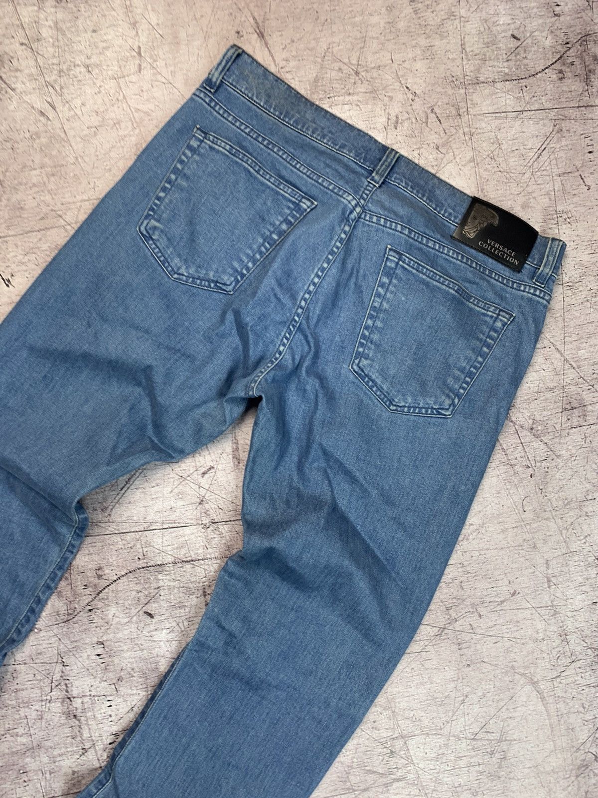 Versace × Vintage Vintage Versace Mens Denim Blue Jeans Size US 34 / EU 50 - 4 Thumbnail