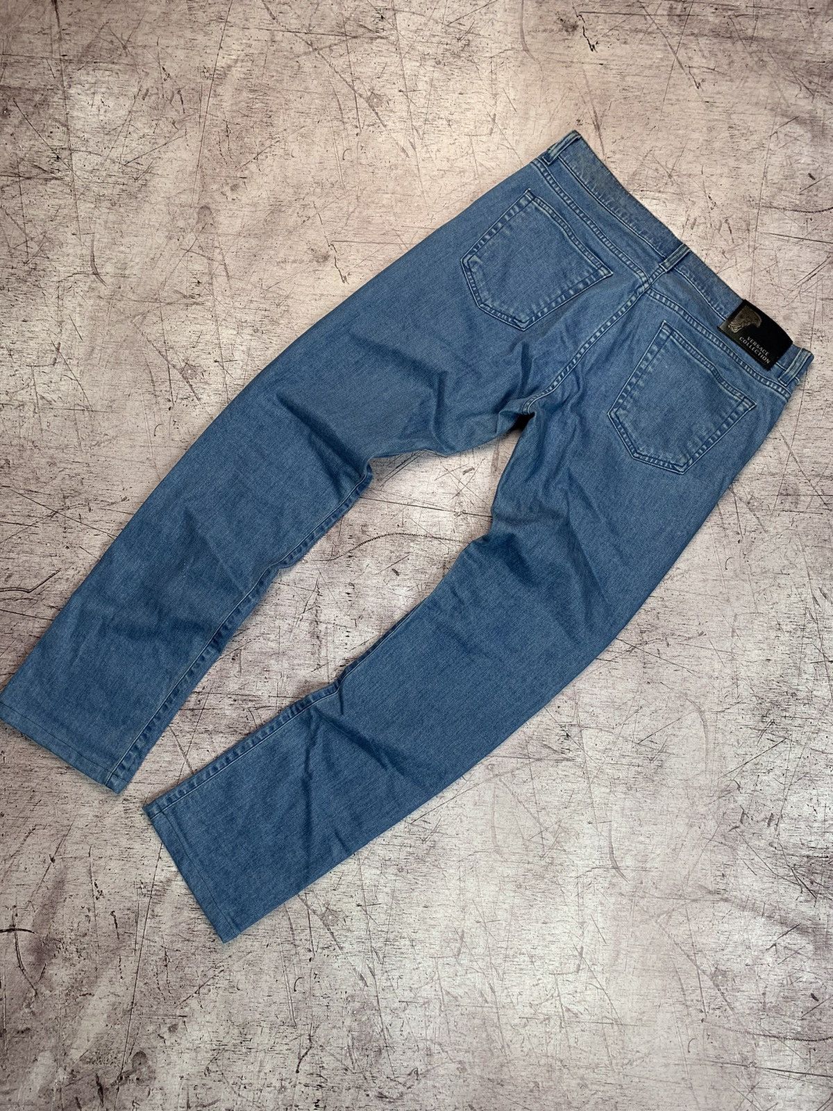 Vintage Versace Mens Denim Blue Jeans