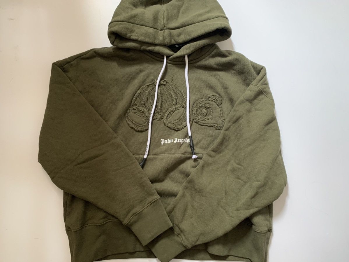 Palm Angels Military Green Kill The Bear Hoodie Size US XS / EU 42 / 0 - 1 Thumbnail