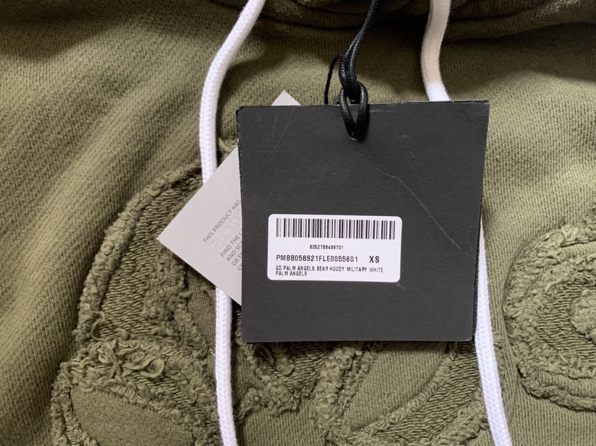 Palm Angels Military Green Kill The Bear Hoodie Size US XS / EU 42 / 0 - 3 Thumbnail