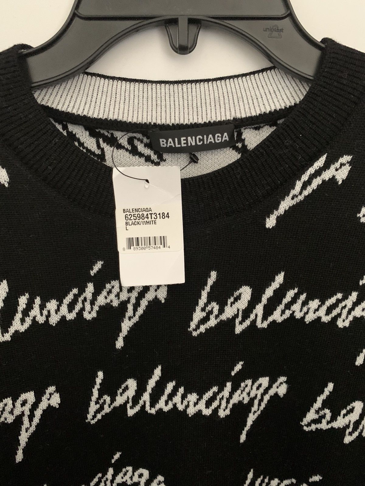 Balenciaga Balenciaga logo crewneck pullover Size US L / EU 52-54 / 3 - 4 Thumbnail