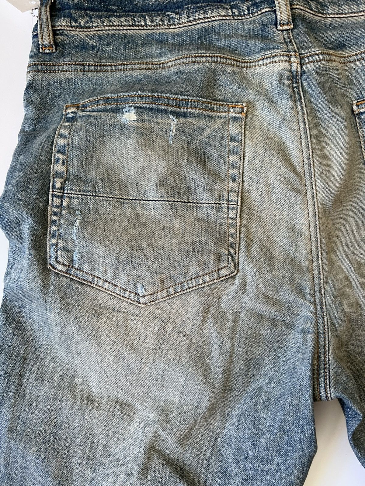 Amiri AMIRI LEOPARD THRASHER JEANS BLUE SIZE 38 Size US 38 / EU 54 - 7 Thumbnail