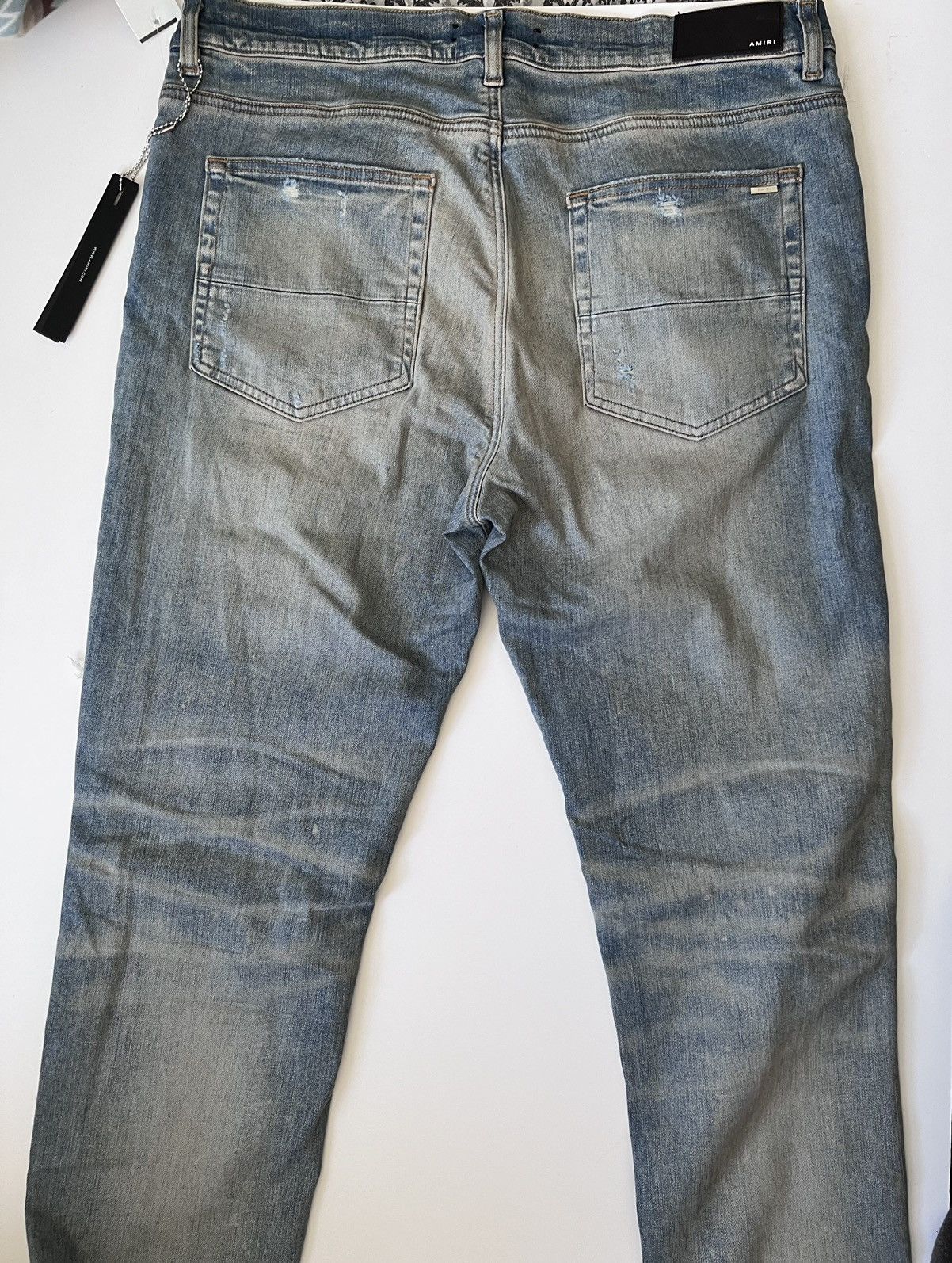 Amiri AMIRI LEOPARD THRASHER JEANS BLUE SIZE 38 Size US 38 / EU 54 - 6 Thumbnail