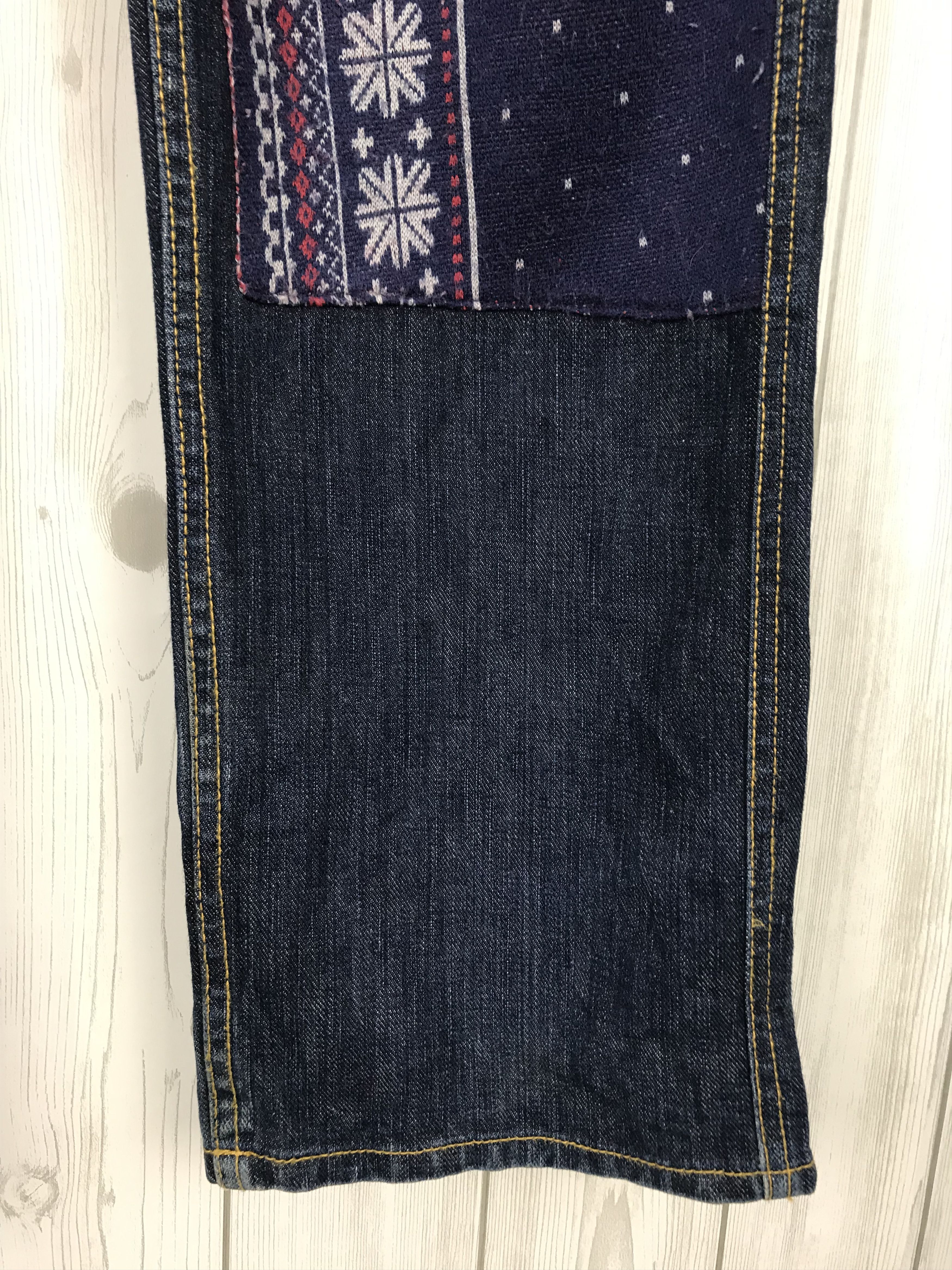 Hysteric Glamour × Undercover Japanese Brand COMMUNITY.CO Double Knee Navajo Denim Jeans Size US 36 / EU 52 - 6 Thumbnail