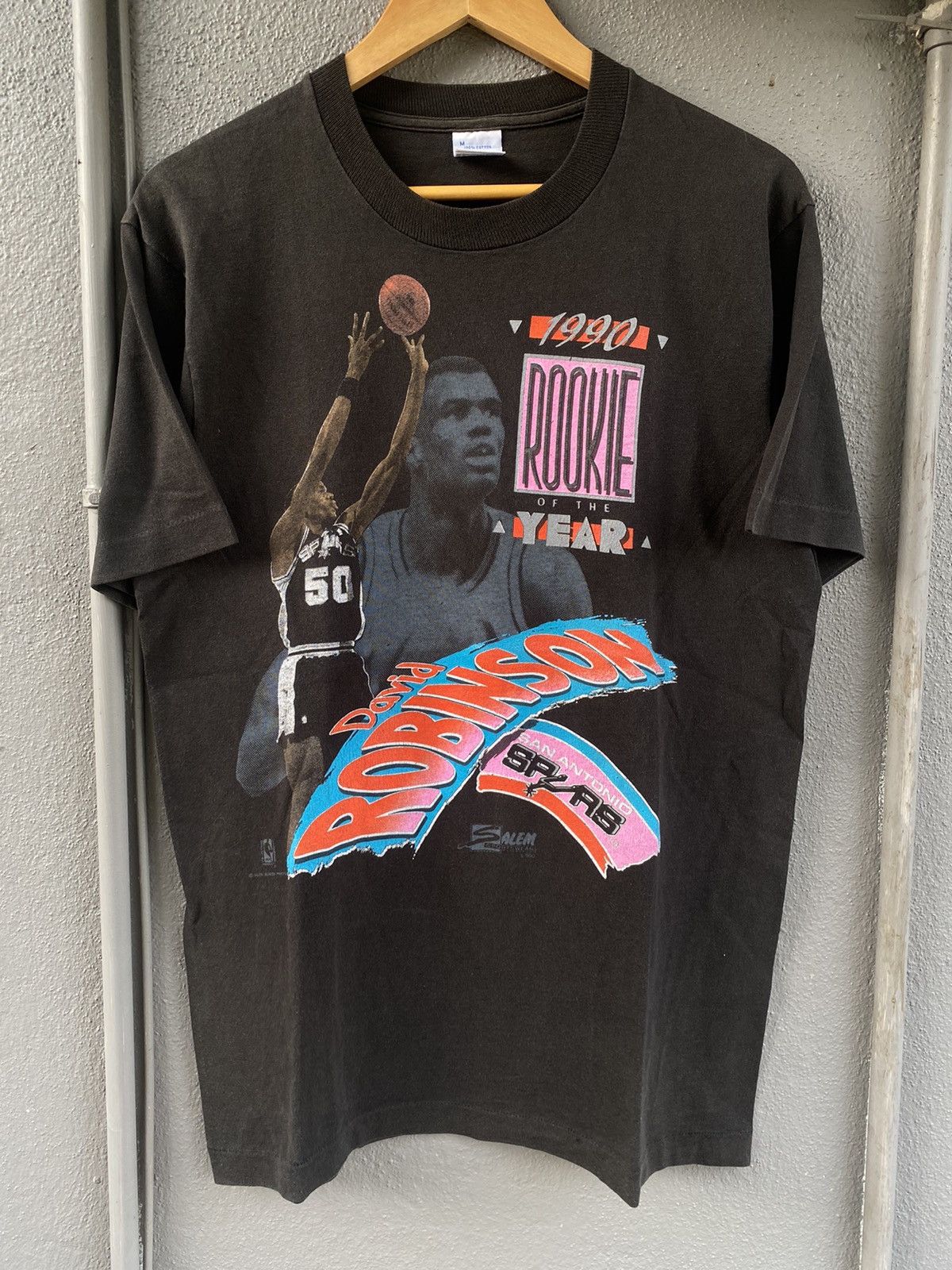 NBA × Rap Tees × Vintage Vintage Rookie David Robinson NBA Raptee Salem Sportwear Size US M / EU 48-50 / 2 - 2 Thumbnail