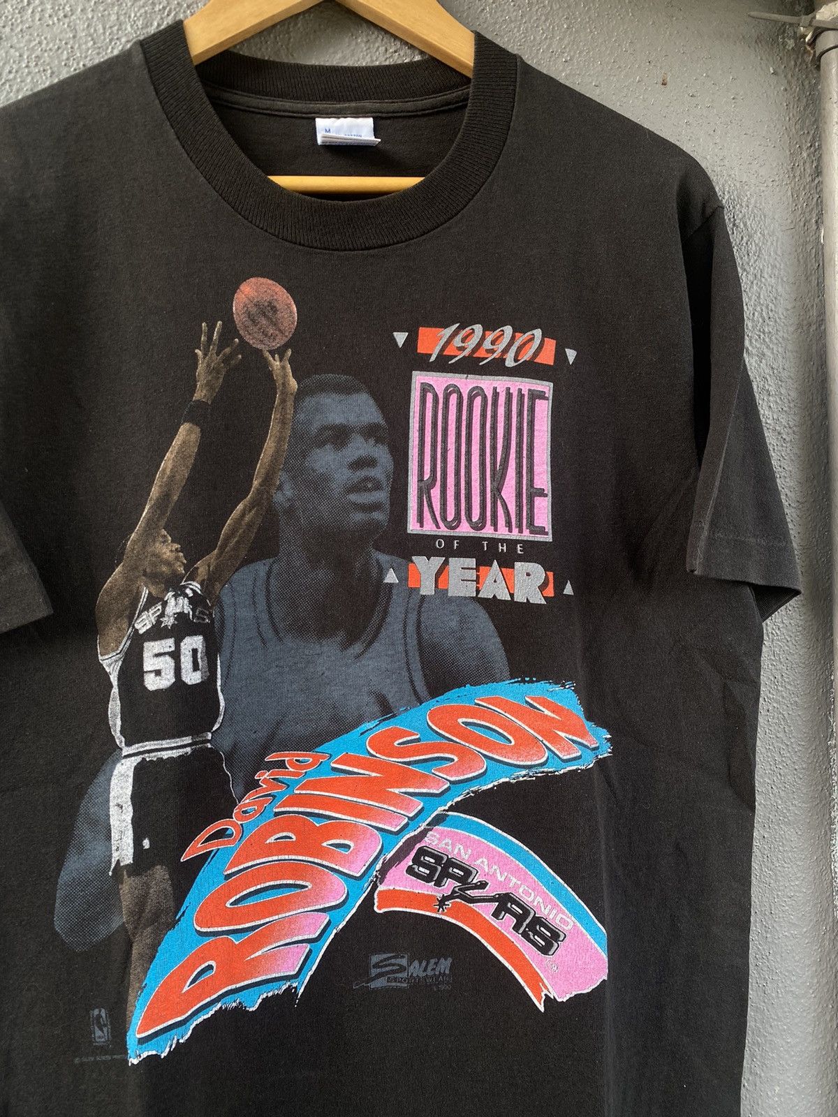 NBA × Rap Tees × Vintage Vintage Rookie David Robinson NBA Raptee Salem Sportwear Size US M / EU 48-50 / 2 - 1 Thumbnail