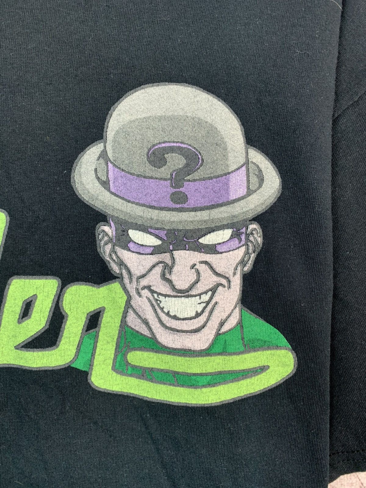 DC Comics × Vintage Vintage BATMAN THE RIDDLER JIM CARREY RARE T-shirt Size US L / EU 52-54 / 3 - 3 Thumbnail