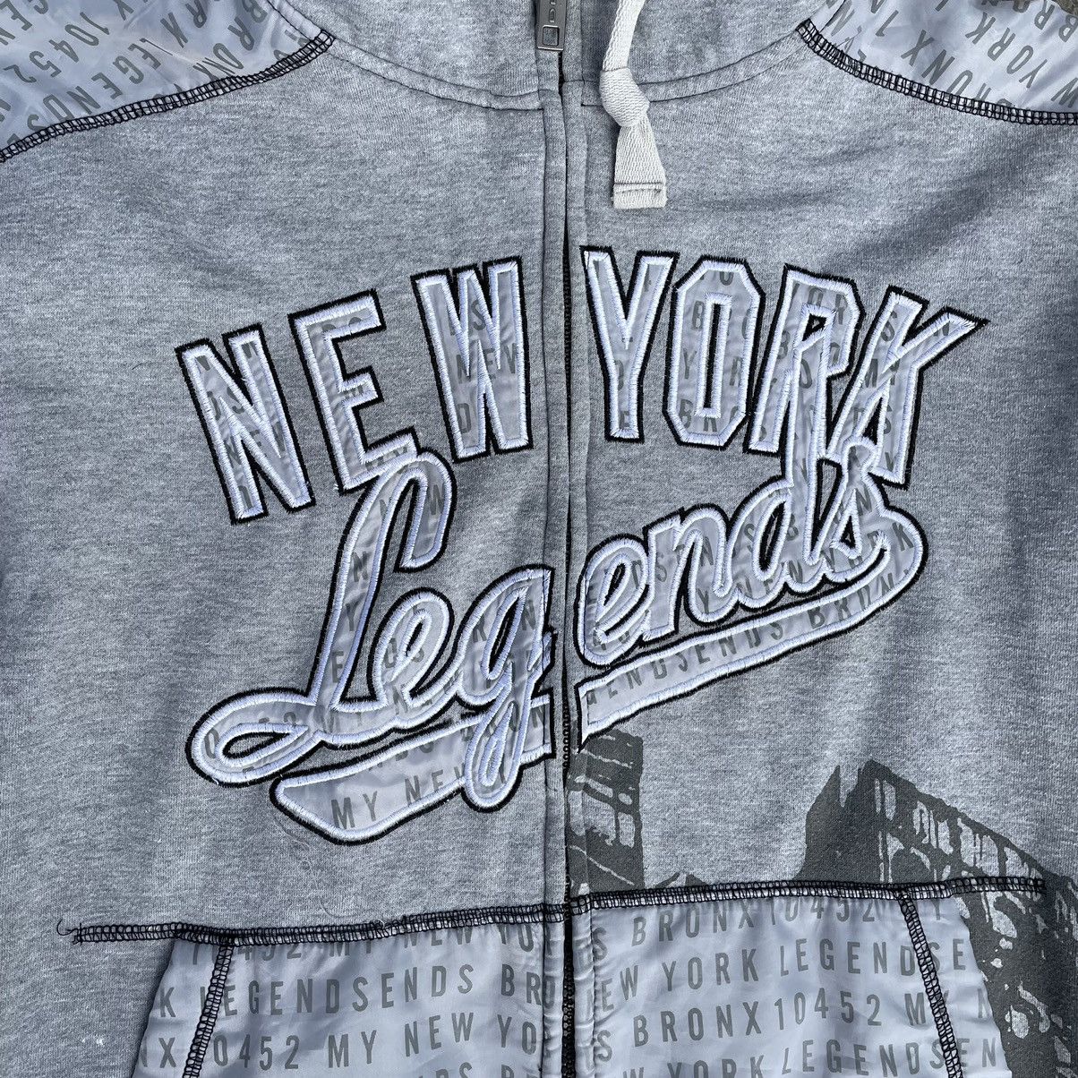 Band Tees × If Six Was Nine Vintage New York Legends Zip Hoodie Just Overprint 90s Y2K Size US L / EU 52-54 / 3 - 9 Thumbnail