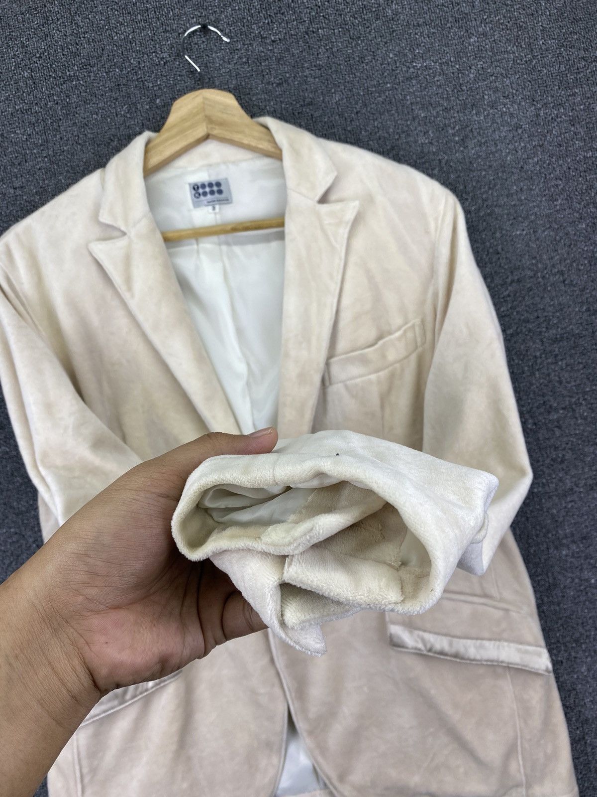 Takeo Kikuchi Vintage Takeo Kikuchi Designer Velvet Blazer Coats Jacket Size XS / US 0-2 / IT 36-38 - 10 Thumbnail