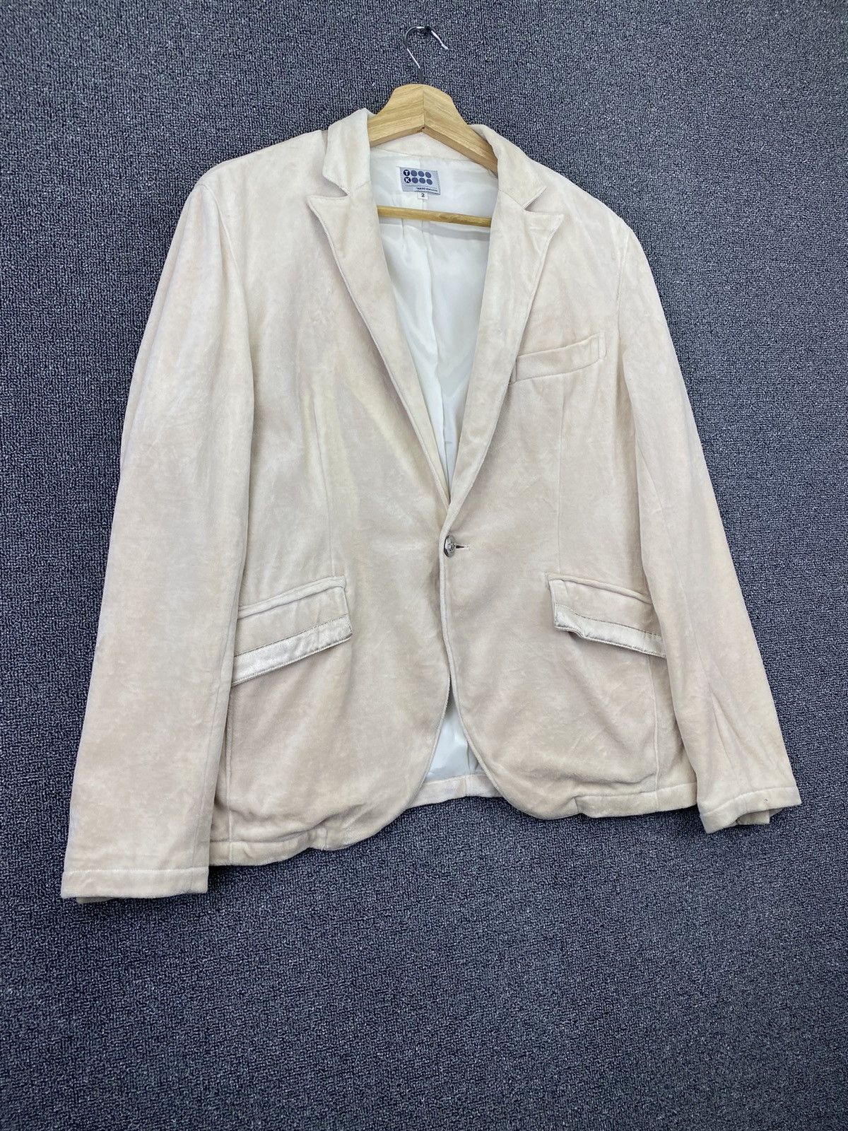 Takeo Kikuchi Vintage Takeo Kikuchi Designer Velvet Blazer Coats Jacket Size XS / US 0-2 / IT 36-38 - 2 Thumbnail