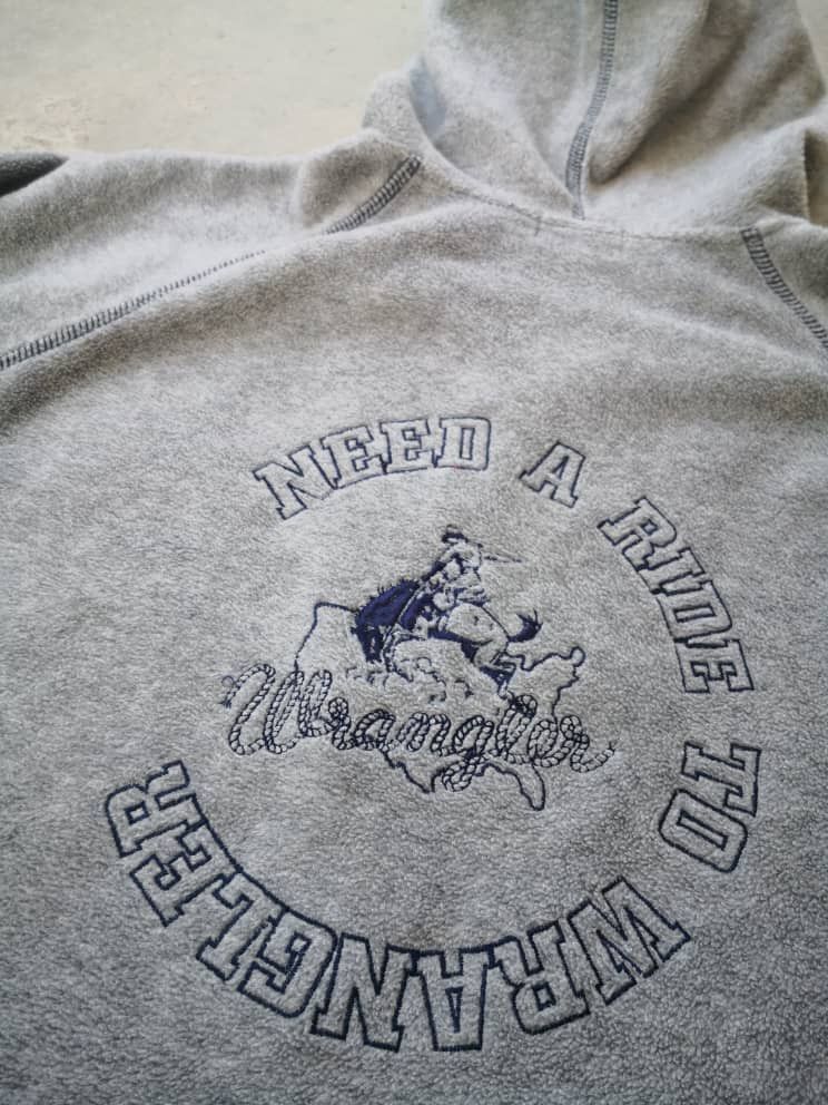 Cowboy Equipment Wrangler Embroidered Logo Hoodie Size US M / EU 48-50 / 2 - 2 Thumbnail