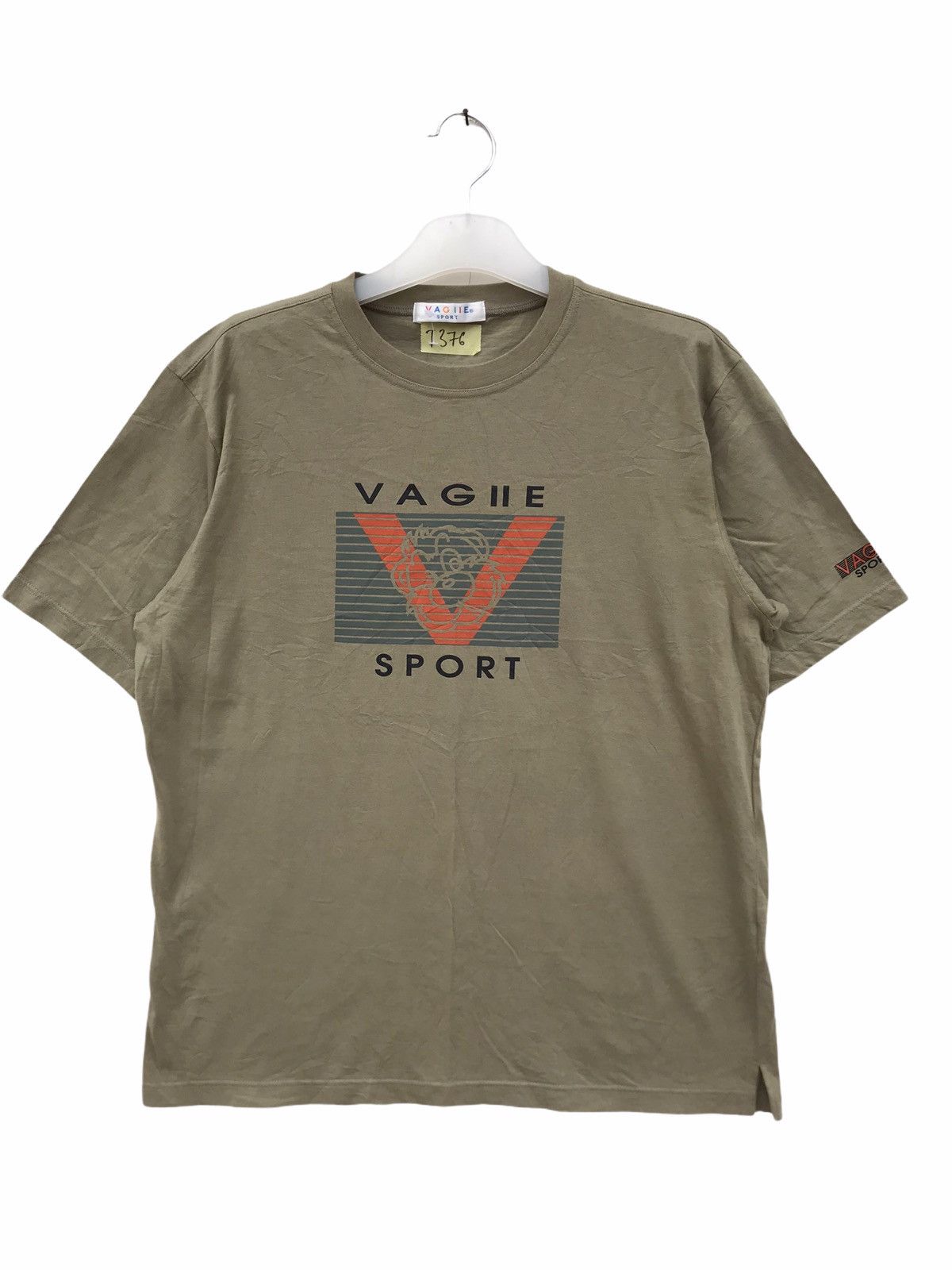 image of Vintage Vagiie Sport Spellout Tees in Green, Men's (Size Large)