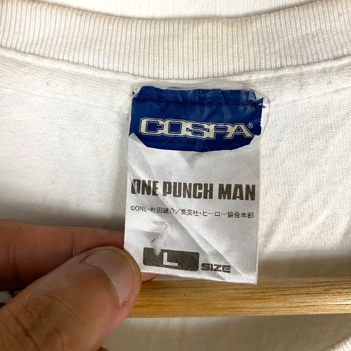 Anime × Japanese Brand × Vintage VINTAGE ONE PUNCH MAN SAITAMA ANIME COSPA TEE Size US L / EU 52-54 / 3 - 7 Thumbnail