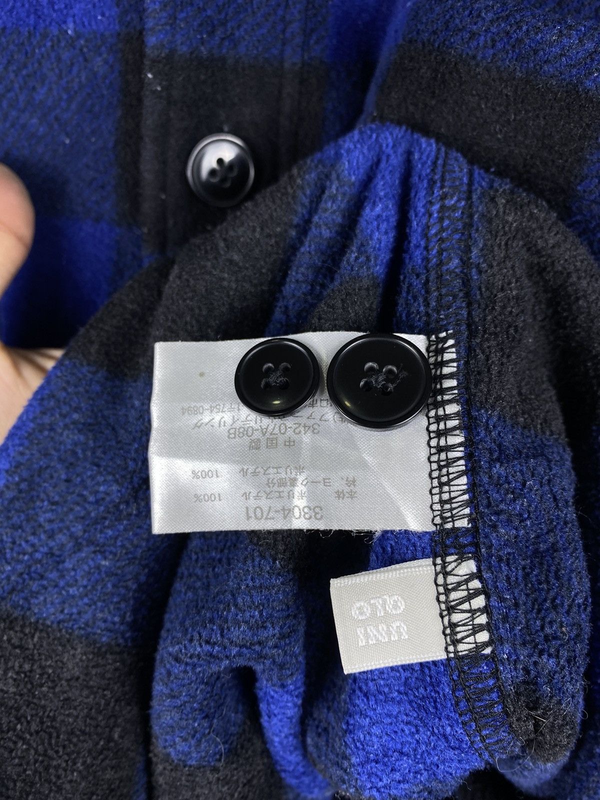 Flannel GONE 🔥 Vintage Uniqlo Checkered Fleece Button Up Shirts Size US M / EU 48-50 / 2 - 4 Thumbnail