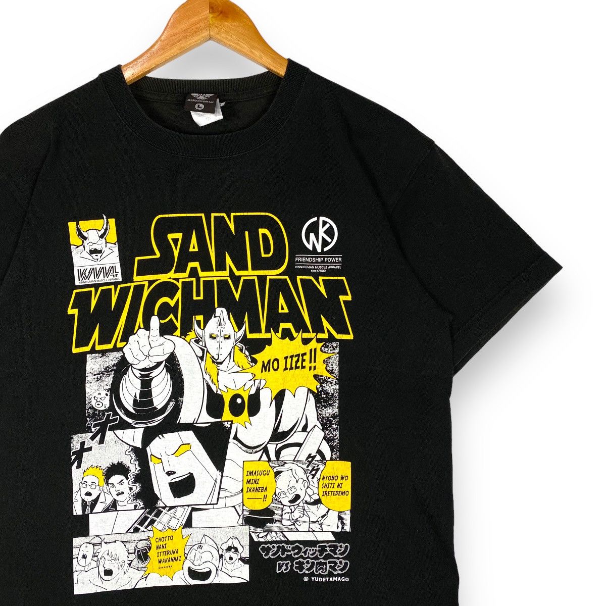 Anime KINNIKUMAN SAND WICHMAN ANIME MANGA T SHIRT WRESTLING Size US L / EU 52-54 / 3 - 2 Thumbnail