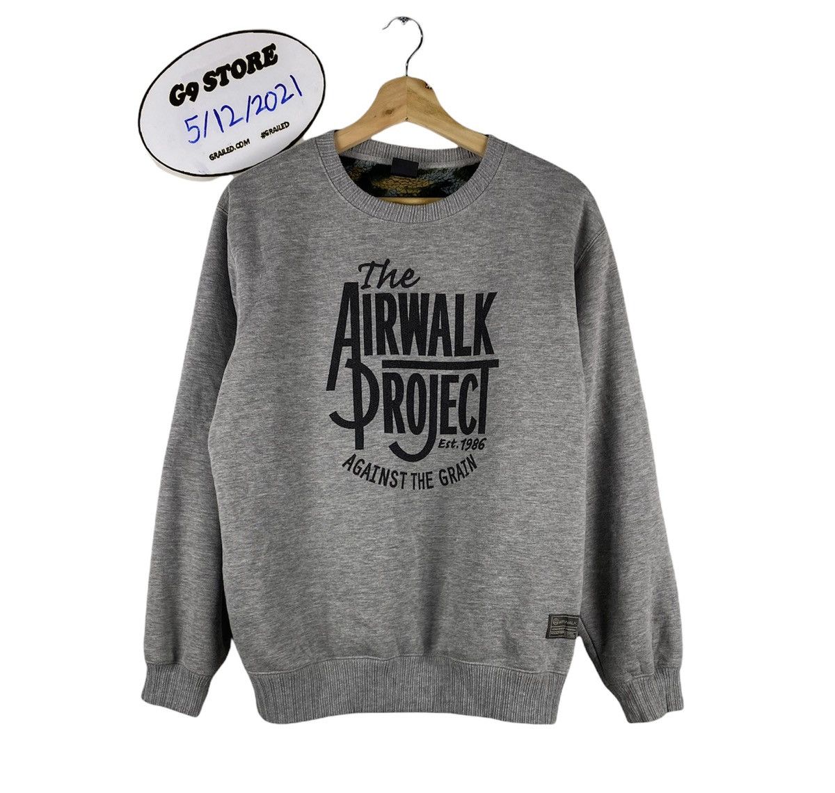 image of Steal Vintage Airwalk Project Spellout Sweatshirt Biglogo, Men's (Size Large)