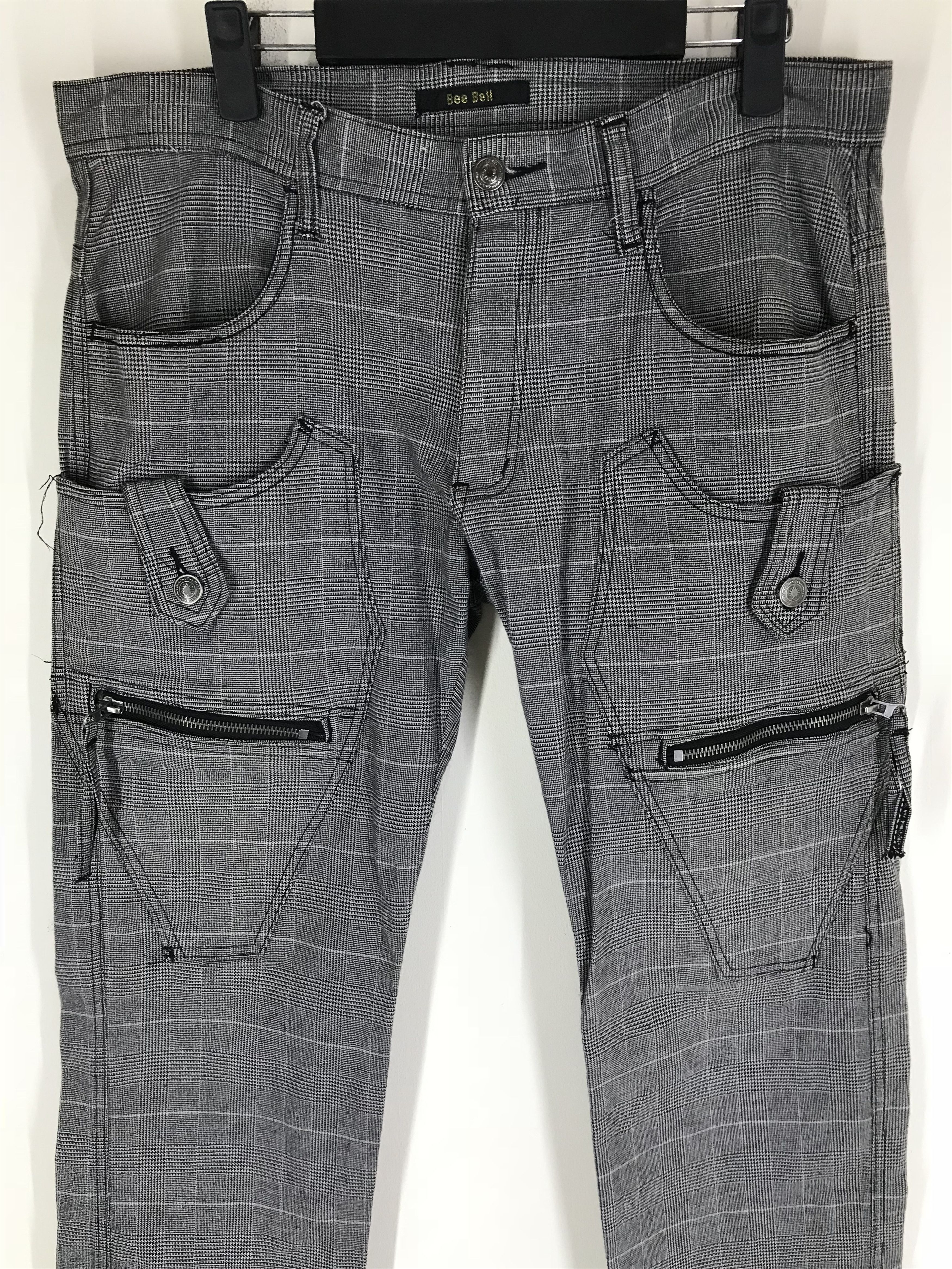 Japanese Brand Japanese Brand Designer Multi Pocket Tartan Pant Size US 33 - 3 Thumbnail