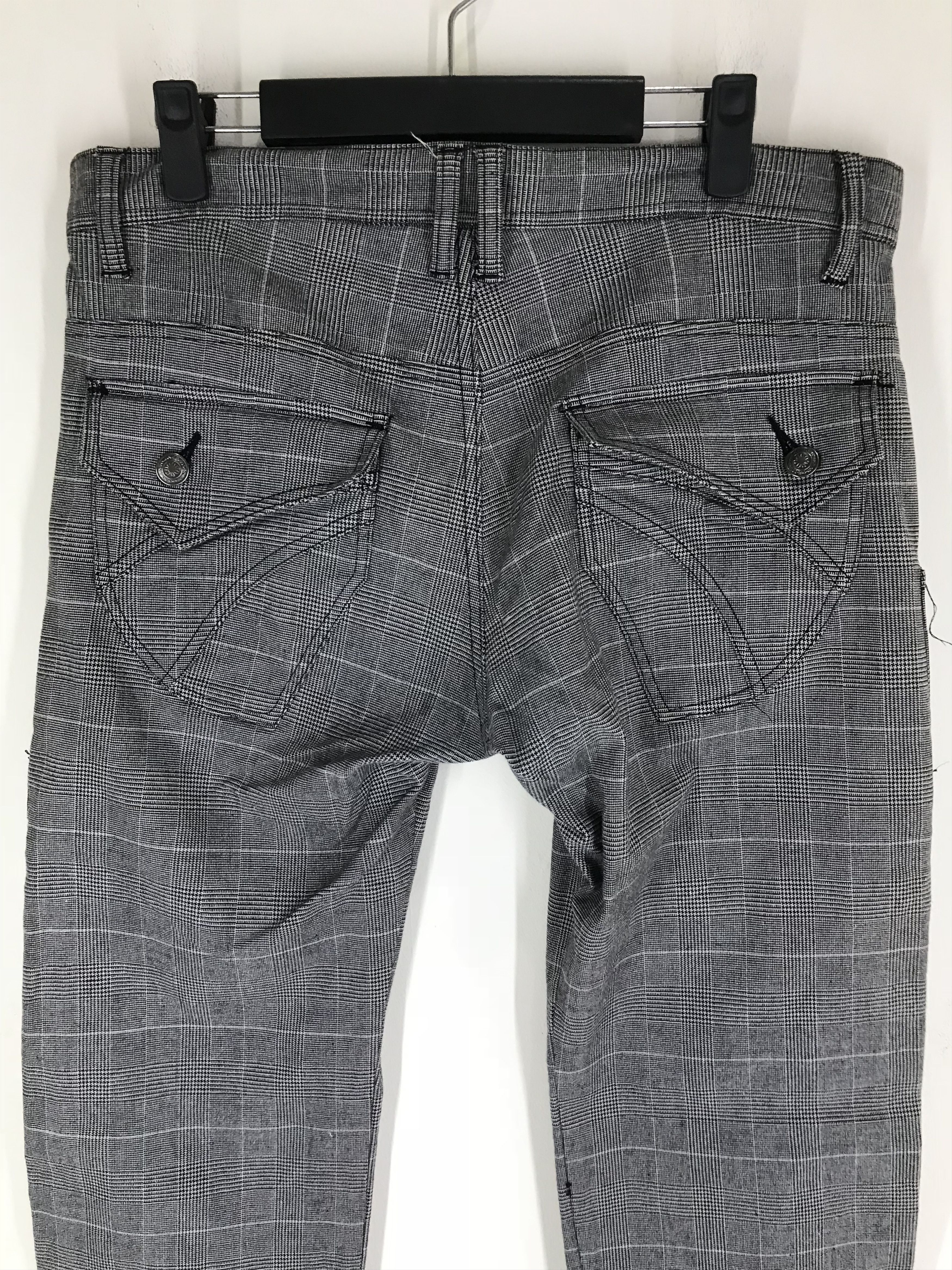 Japanese Brand Japanese Brand Designer Multi Pocket Tartan Pant Size US 33 - 9 Thumbnail