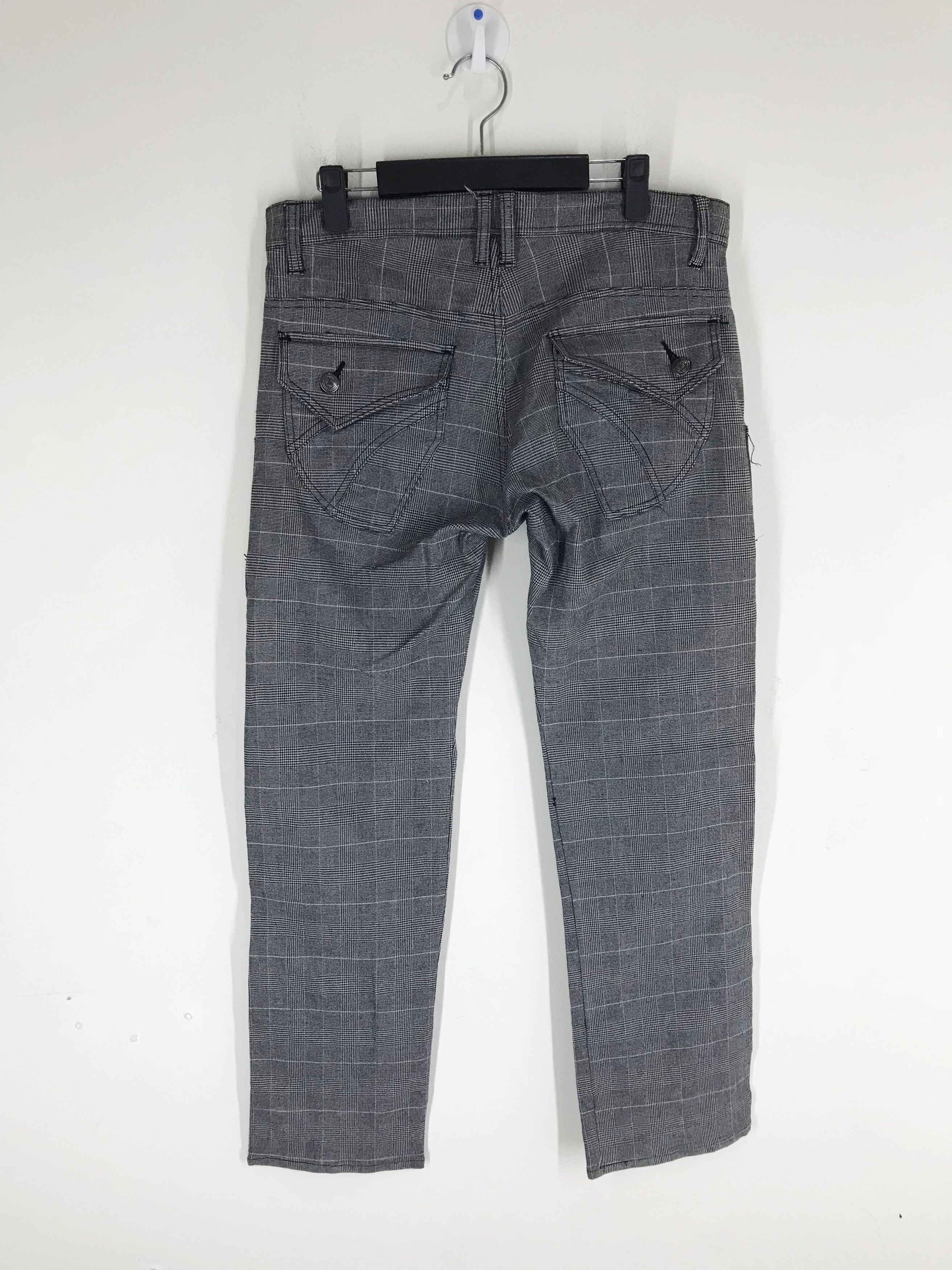 Japanese Brand Japanese Brand Designer Multi Pocket Tartan Pant Size US 33 - 8 Thumbnail