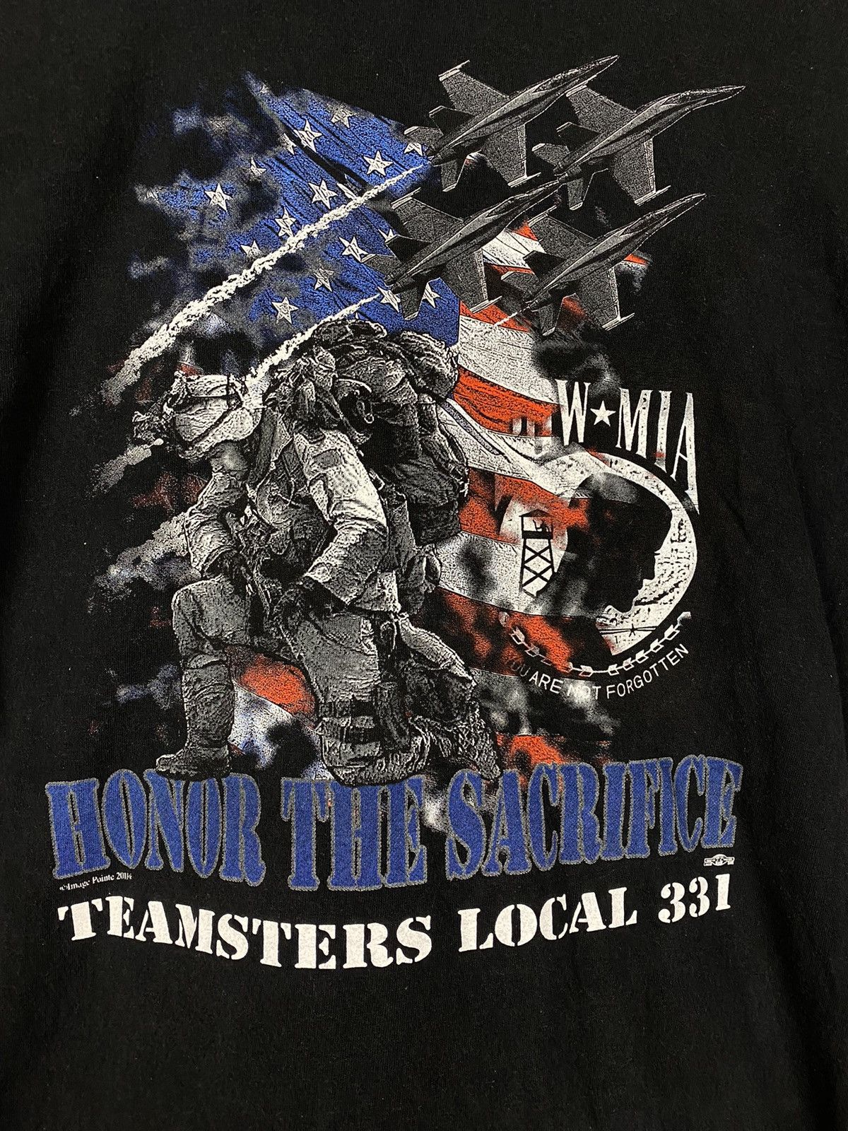 Vintage OFFER🔥 Honor The Sacrifice Teamsters Local 331 Tee T Shirt Size US M / EU 48-50 / 2 - 3 Thumbnail