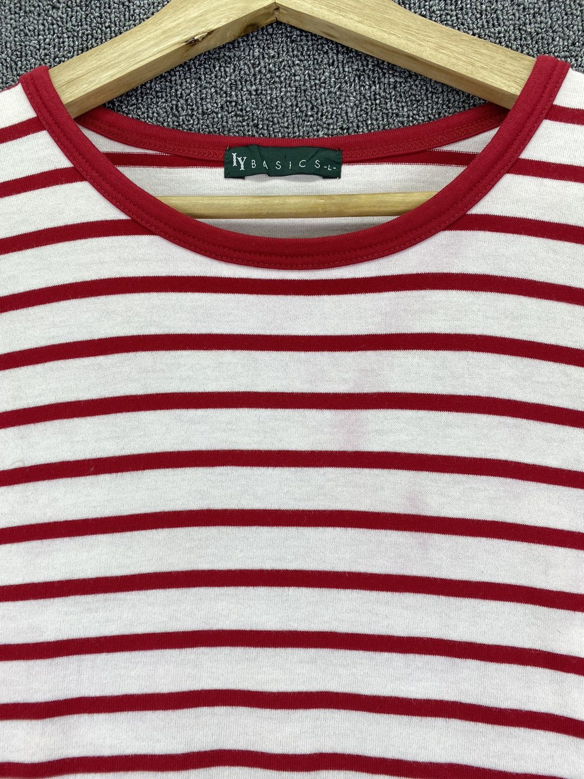 Issey Miyake Vintage IY Basic by Issey Miyake OverStripes Tee T Shirts Size L / US 10 / IT 46 - 5 Thumbnail