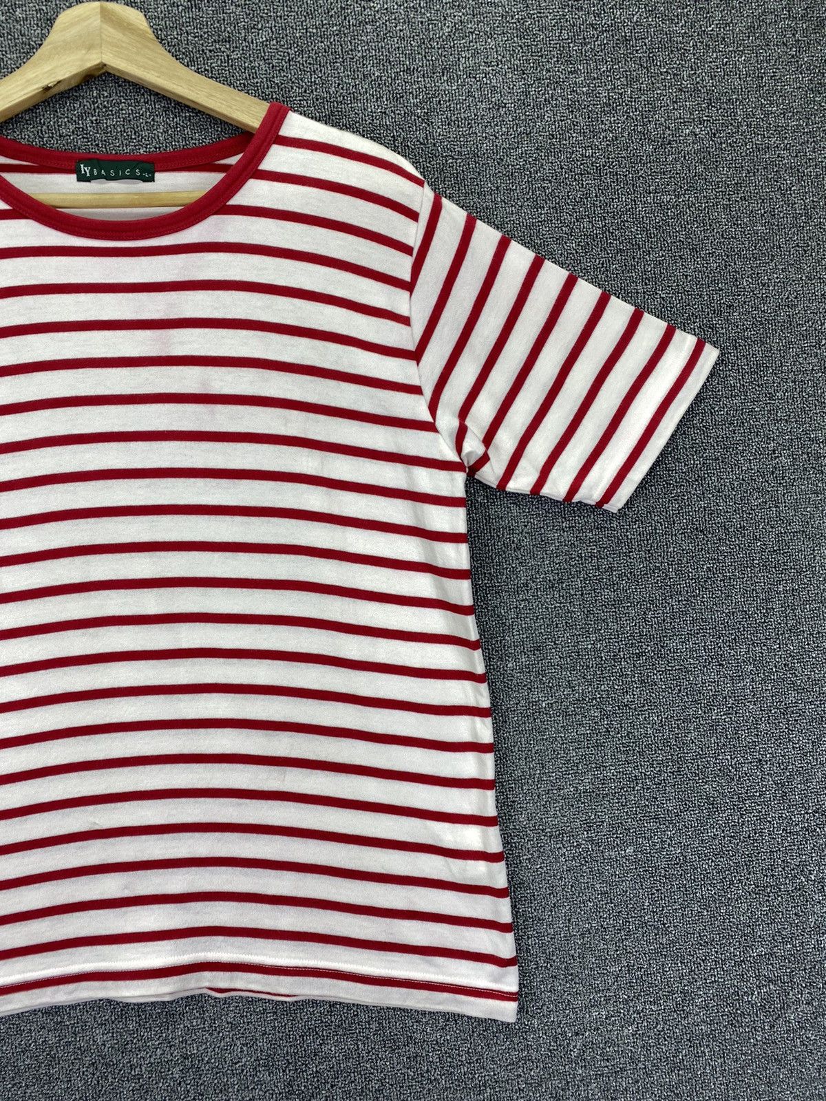 Issey Miyake Vintage IY Basic by Issey Miyake OverStripes Tee T Shirts Size L / US 10 / IT 46 - 4 Thumbnail