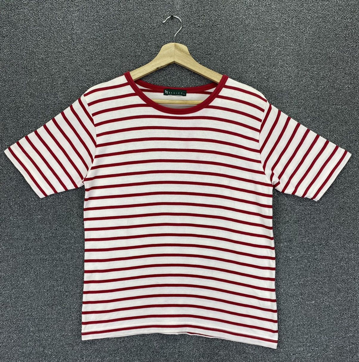 Issey Miyake Vintage IY Basic by Issey Miyake OverStripes Tee T Shirts Size L / US 10 / IT 46 - 1 Thumbnail