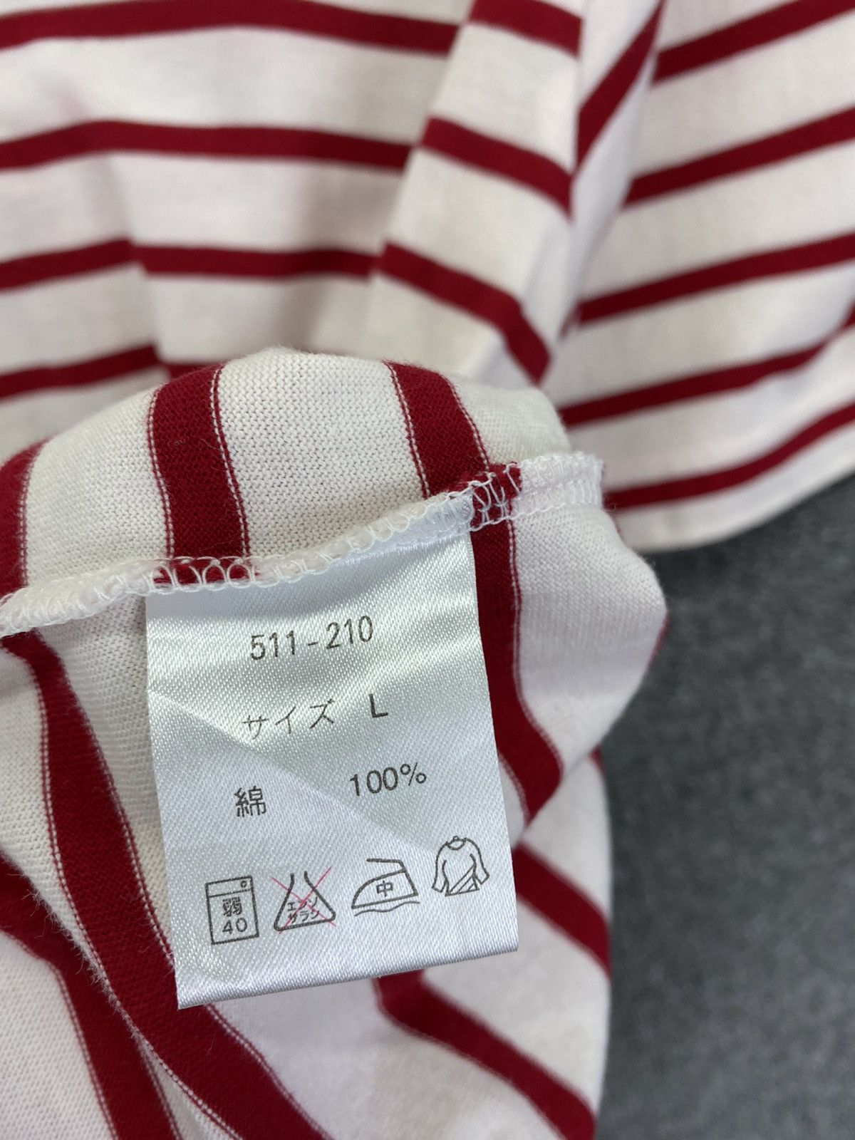 Issey Miyake Vintage IY Basic by Issey Miyake OverStripes Tee T Shirts Size L / US 10 / IT 46 - 6 Thumbnail