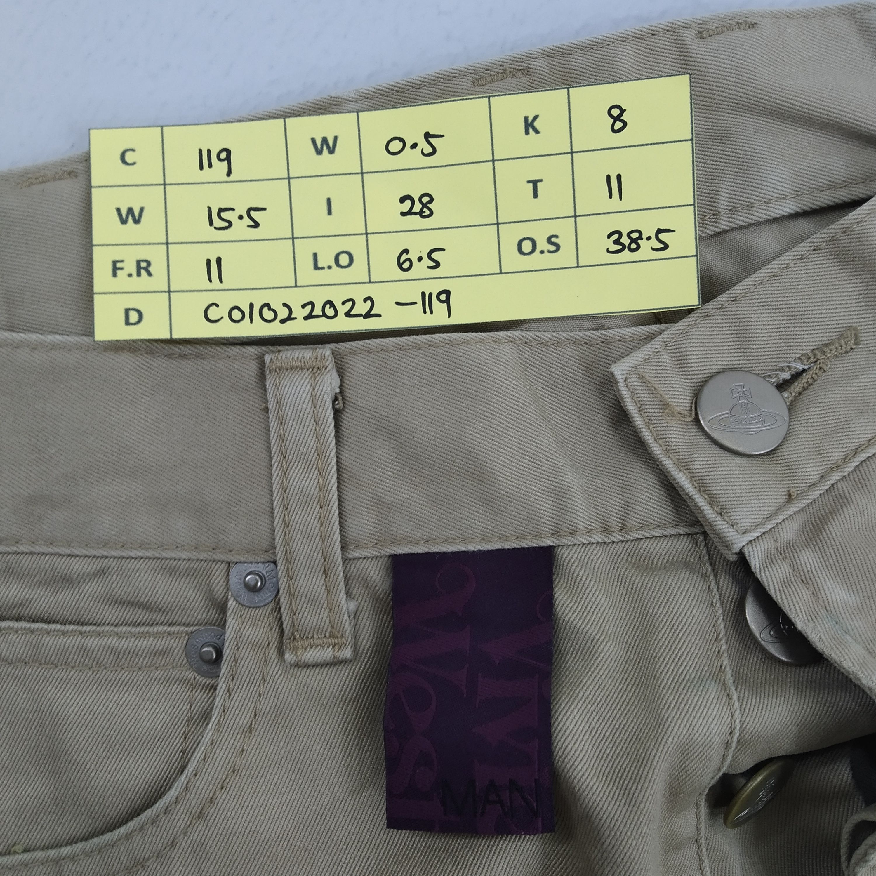 Vivienne Westwood Size 31 Vivienne Westwood Man Casual Pants Logo On Pocket Size US 31 - 17 Thumbnail