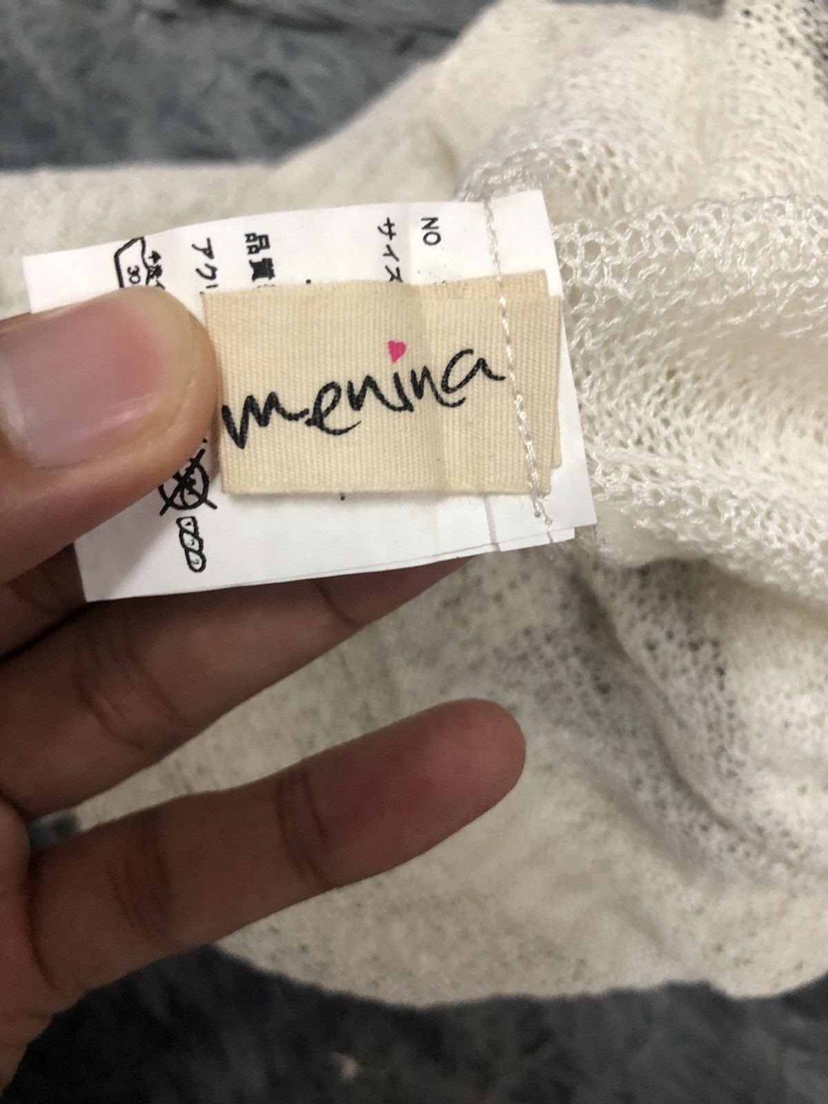 Aran Isles Knitwear Vintage Menina Big Logo Short Sleeve Knitwear Size US XS / EU 42 / 0 - 10 Thumbnail