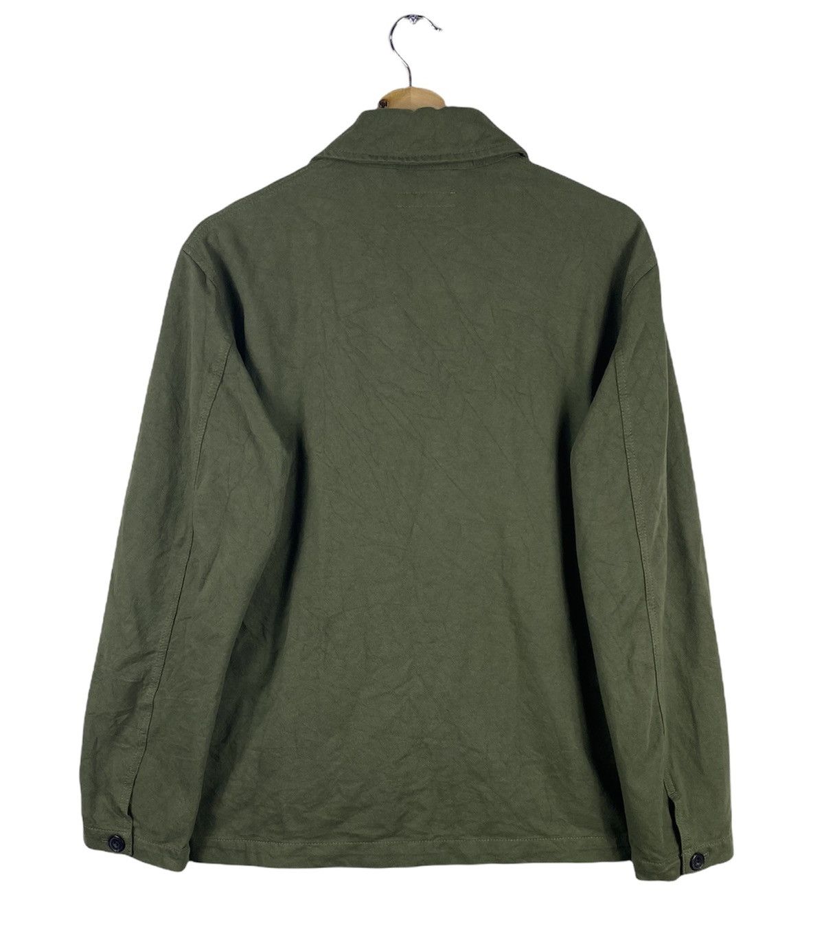 Flannel Vintage Uniqlo Plains Green Army Shirts Button Up Flannel Size US L / EU 52-54 / 3 - 6 Thumbnail