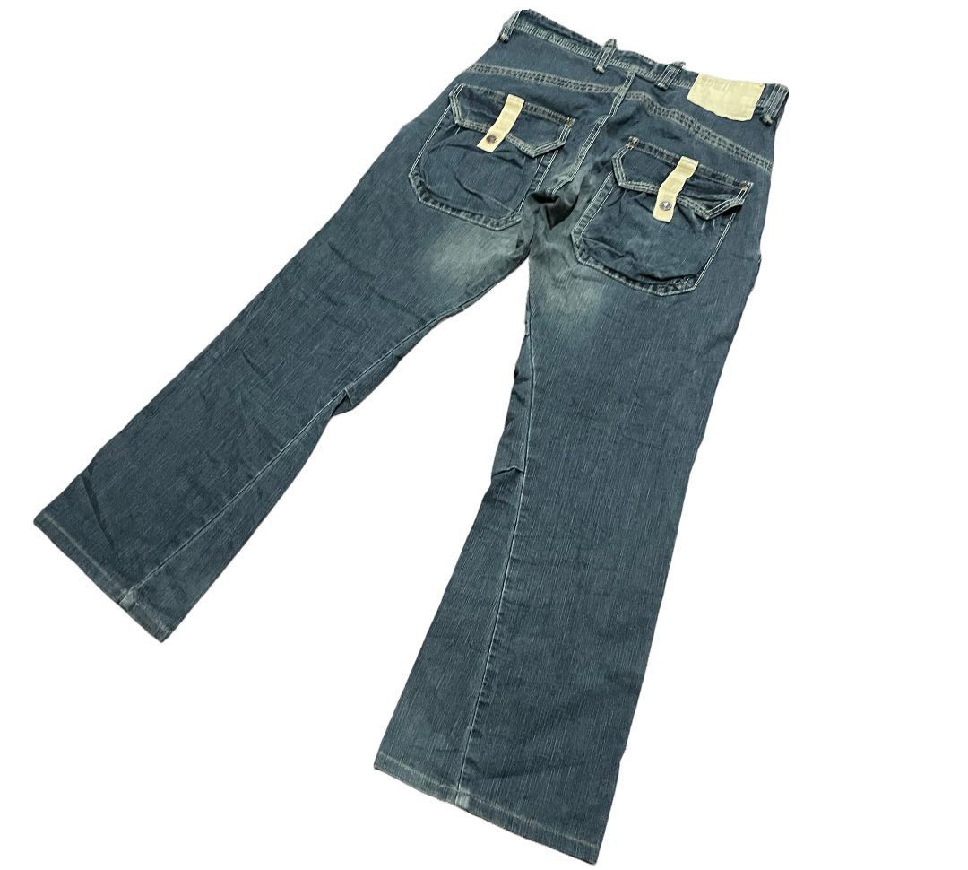 Edwin Edwin Exclusive Vintage 503 Bell Bottom Cargo Pocket Jeans Size US 32 / EU 48 - 7 Thumbnail