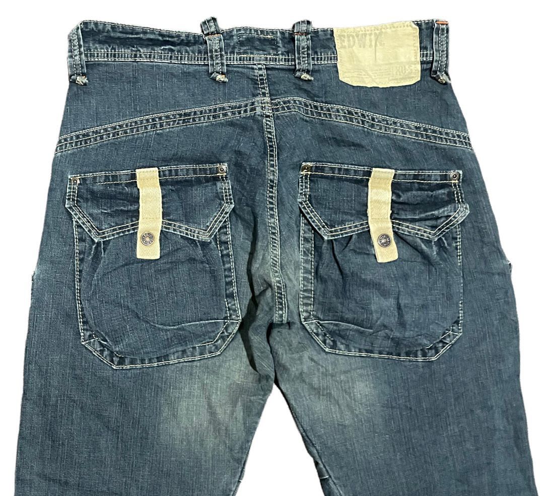 Edwin Edwin Exclusive Vintage 503 Bell Bottom Cargo Pocket Jeans Size US 32 / EU 48 - 10 Thumbnail