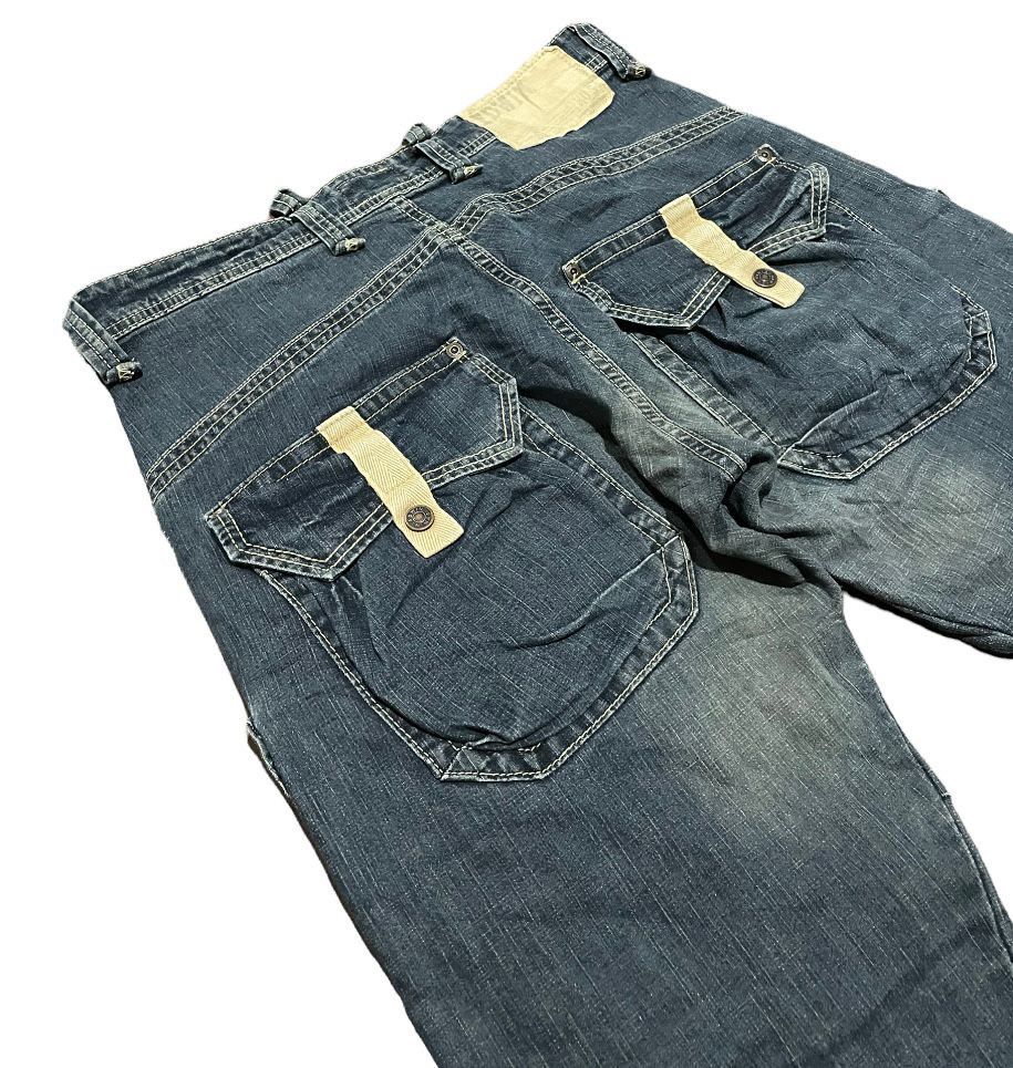 Edwin Edwin Exclusive Vintage 503 Bell Bottom Cargo Pocket Jeans Size US 32 / EU 48 - 9 Thumbnail