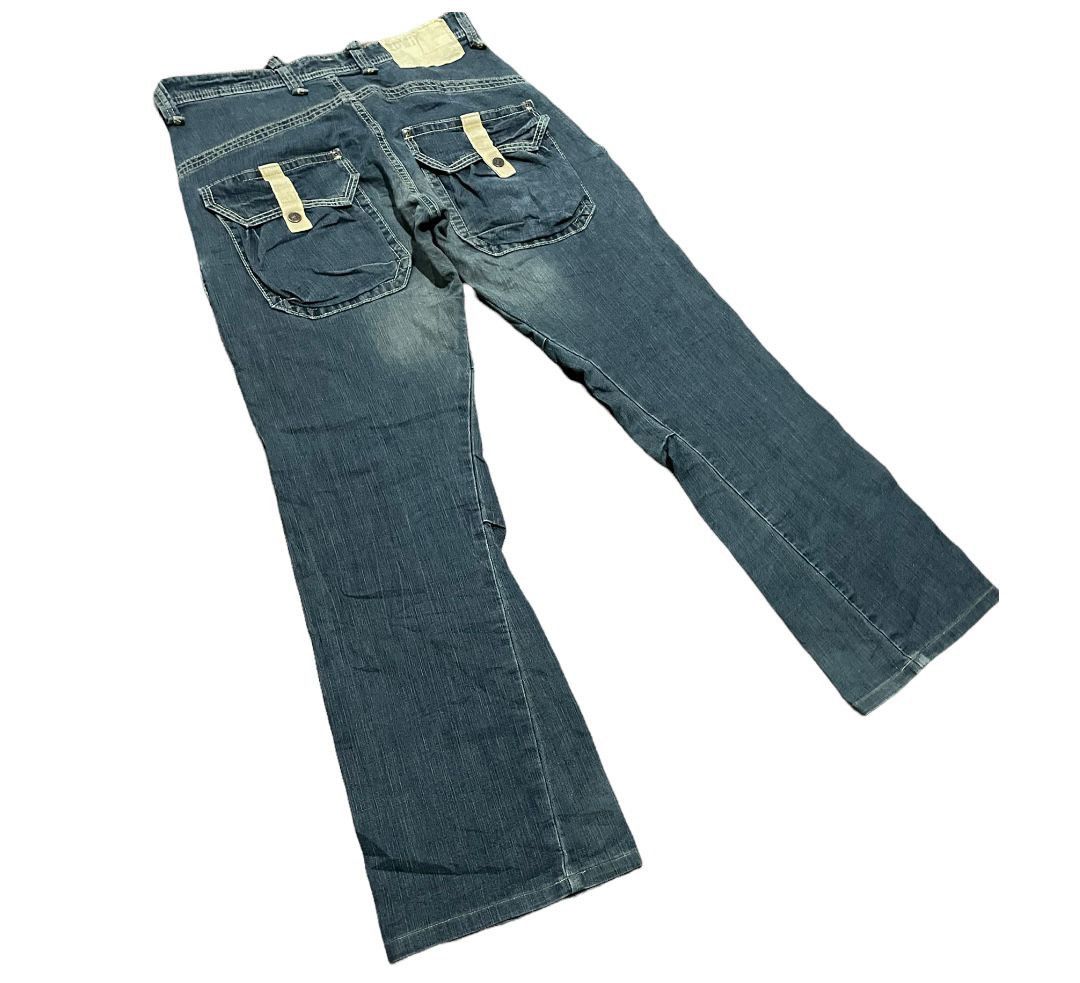 Edwin Edwin Exclusive Vintage 503 Bell Bottom Cargo Pocket Jeans Size US 32 / EU 48 - 8 Thumbnail
