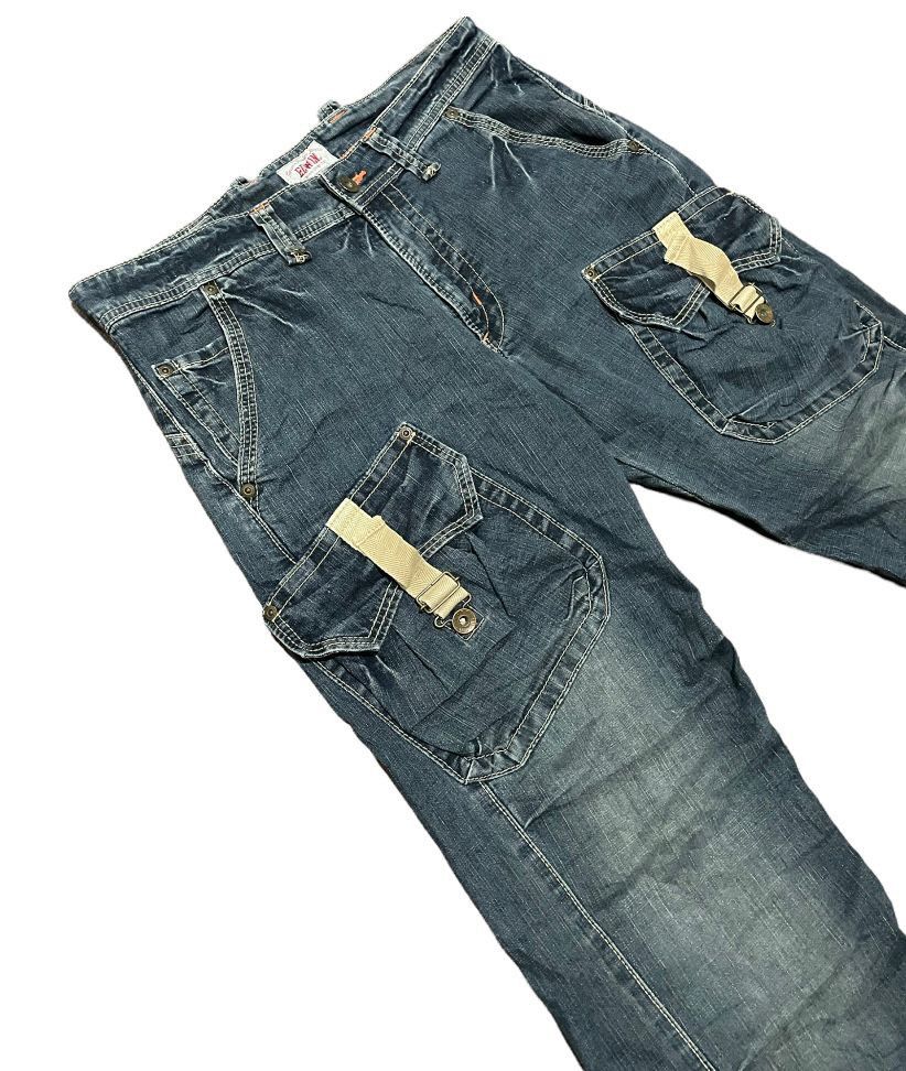 Edwin Edwin Exclusive Vintage 503 Bell Bottom Cargo Pocket Jeans Size US 32 / EU 48 - 1 Thumbnail