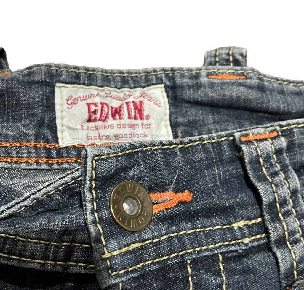 Edwin Edwin Exclusive Vintage 503 Bell Bottom Cargo Pocket Jeans Size US 32 / EU 48 - 12 Thumbnail