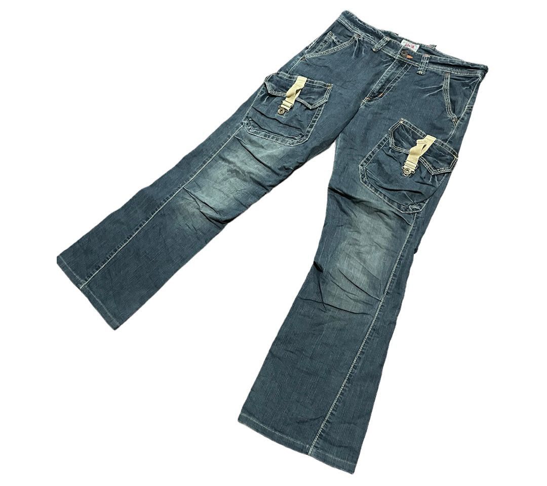 Edwin Edwin Exclusive Vintage 503 Bell Bottom Cargo Pocket Jeans Size US 32 / EU 48 - 5 Thumbnail